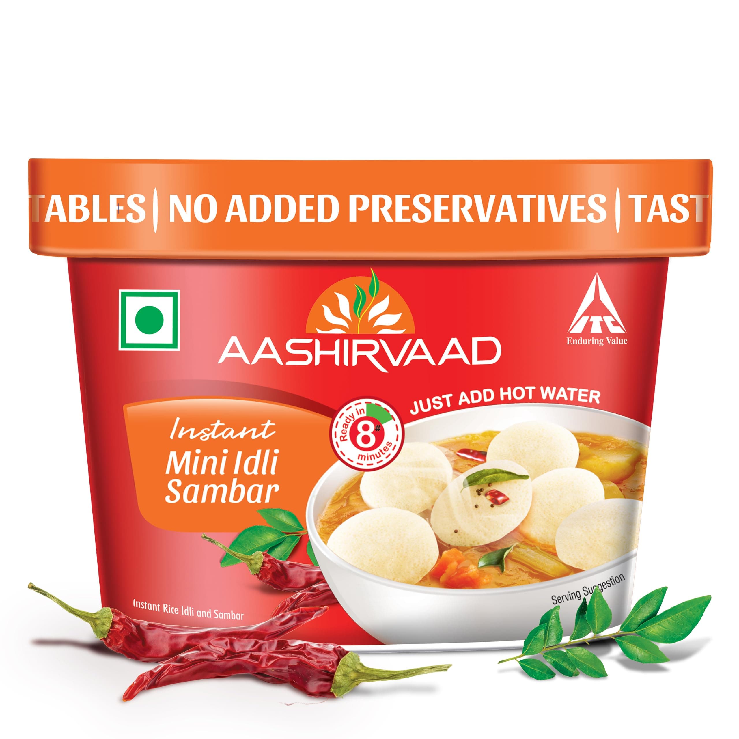 Aashirvaad Instant Meals Mini Idli Sambhar Cup, 80 g