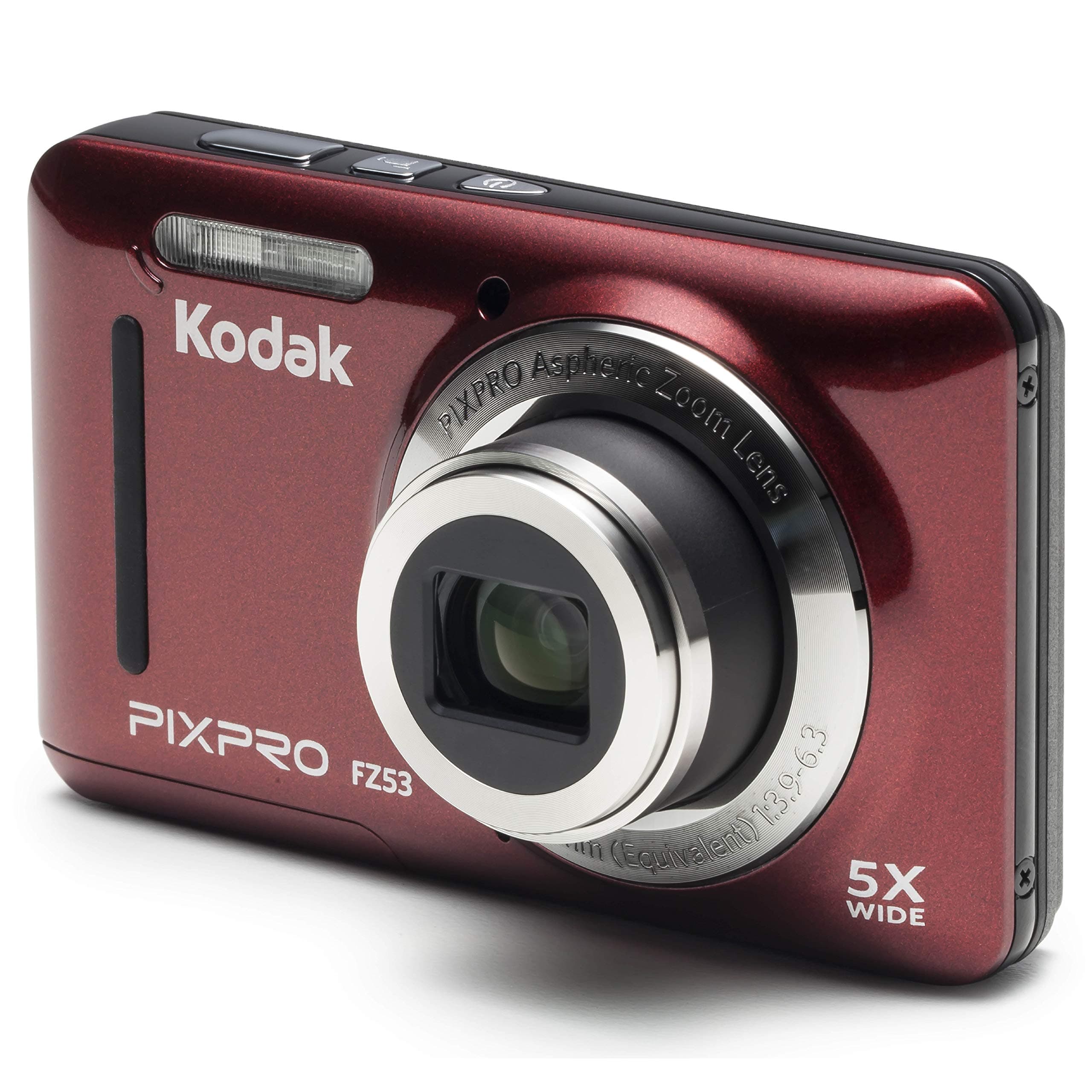 Kodak PixPro FZ53 Digital Compact Camera - Red