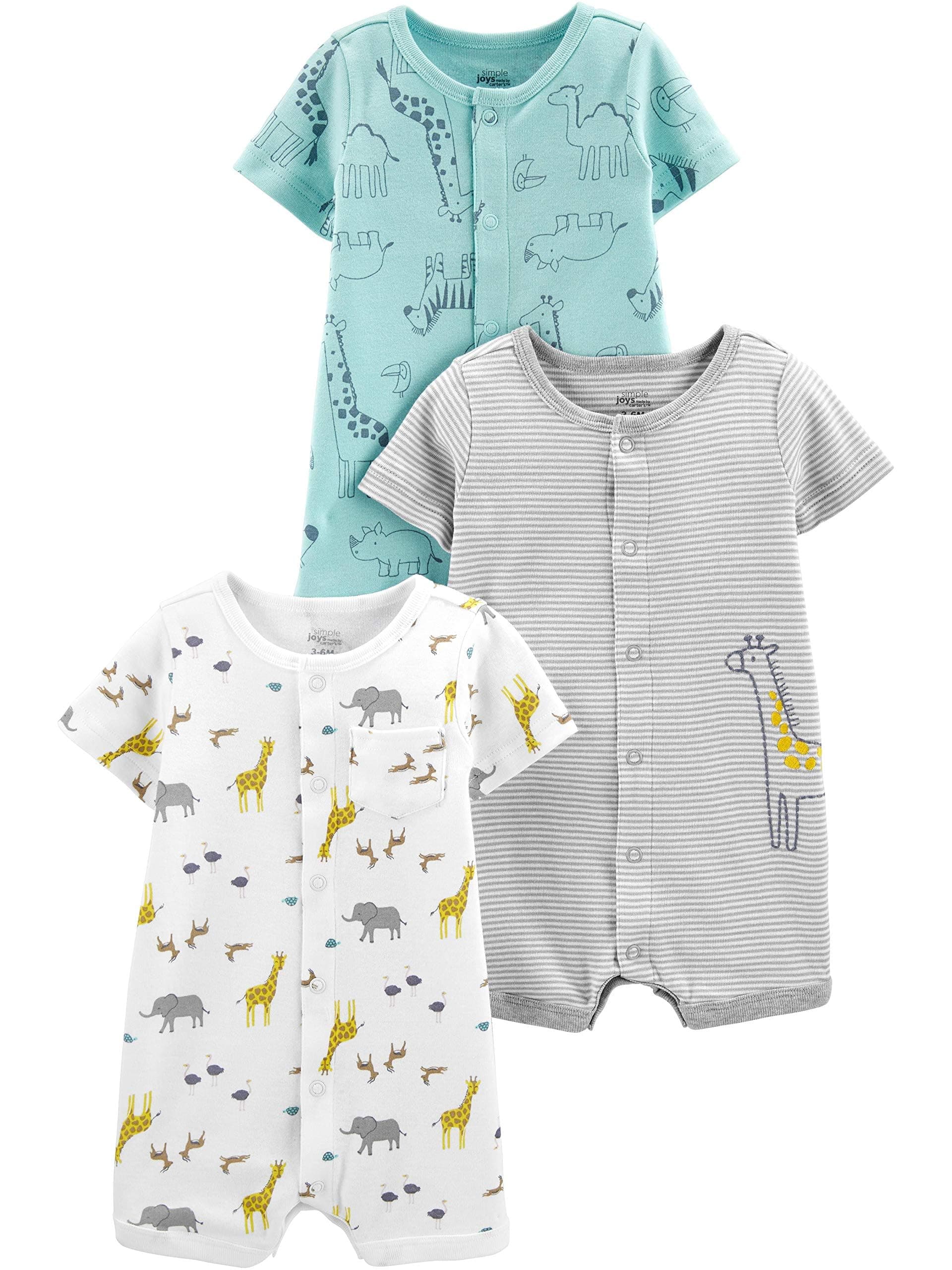 Simple Joys by Carter's Baby 3-Pack Snap-up Rompers