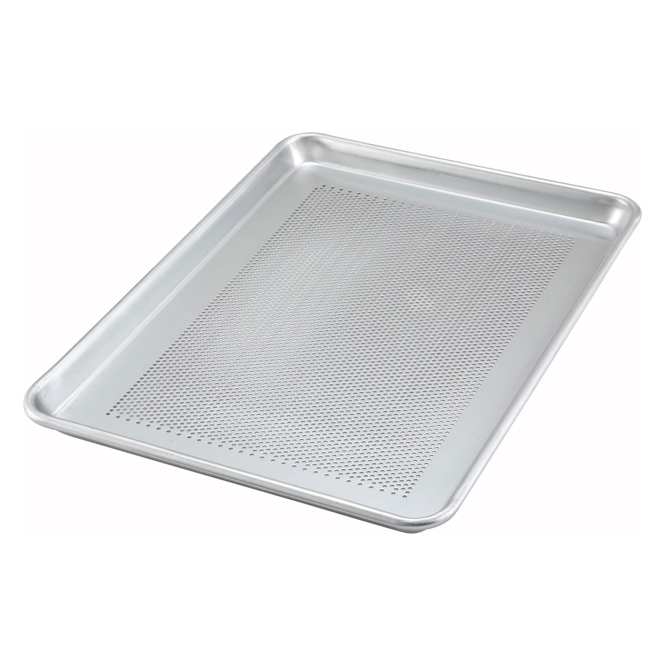 Winware by Winco 13” x 18” Perforated Aluminum Sheet Pan, Half Size