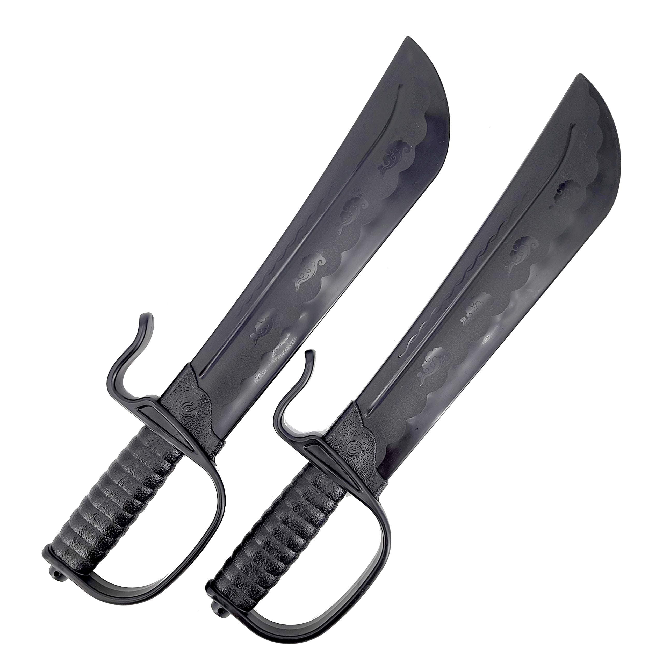 Polypropylene Wing Chun Black Sword Set of 2 (18")
