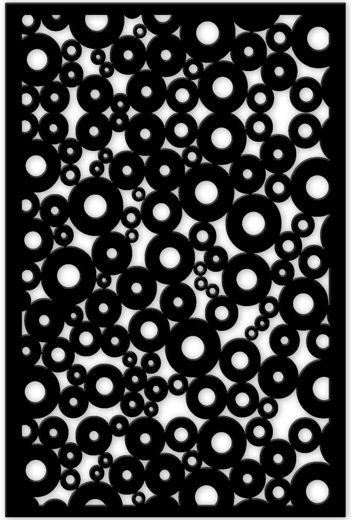 Acurio 4832ID-1-BK-JDL Lattice Jumbled Loops Panel Screen as Trellis, Patio & Outdoor Decor, Black