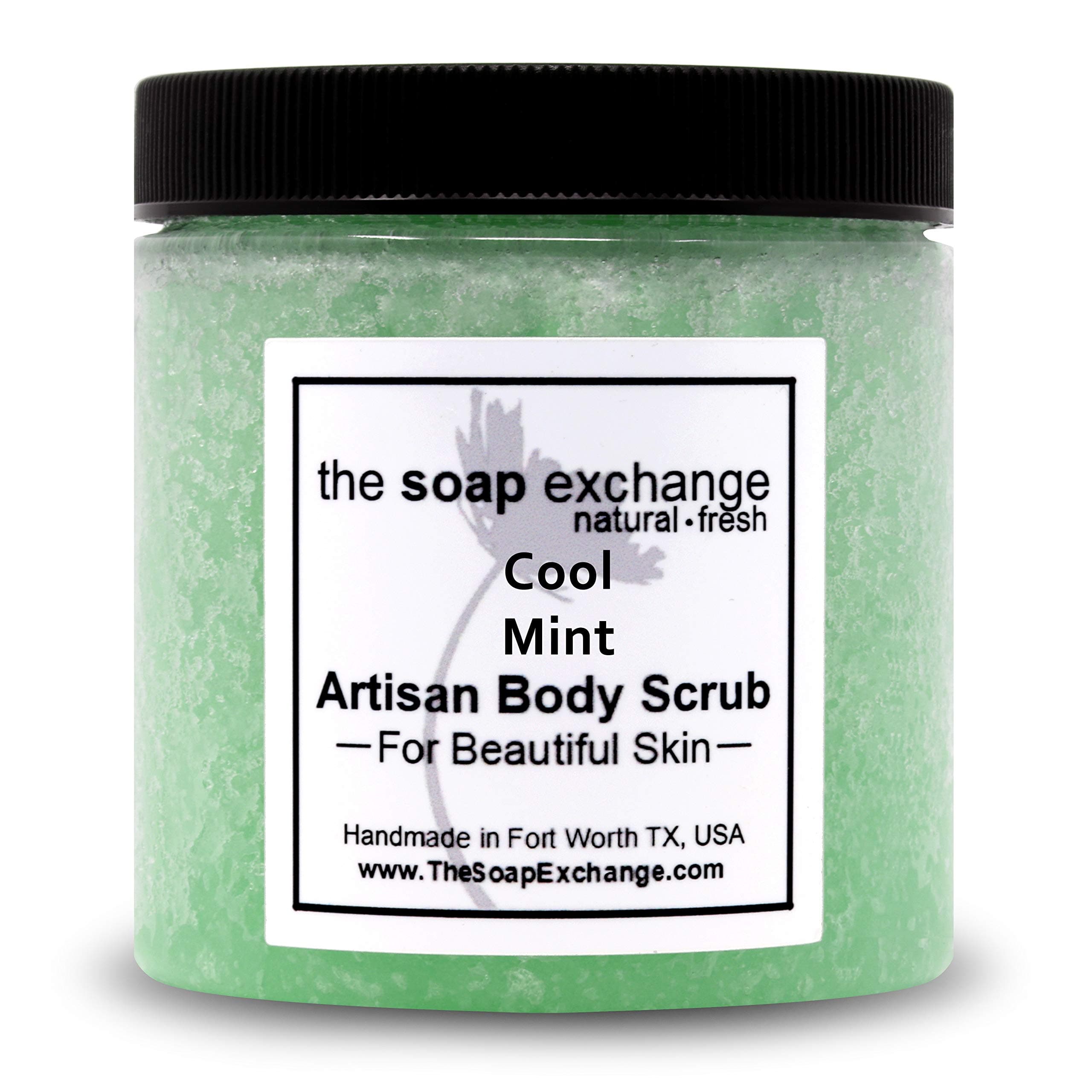The Soap Exchange Sugar Body Scrub - Cool Mint Scent.