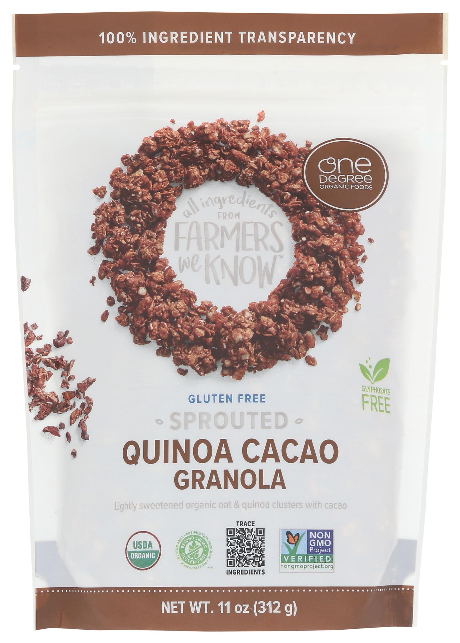 Organic Quinoa Cacao Sprouted Oat Granola, 11 OZ