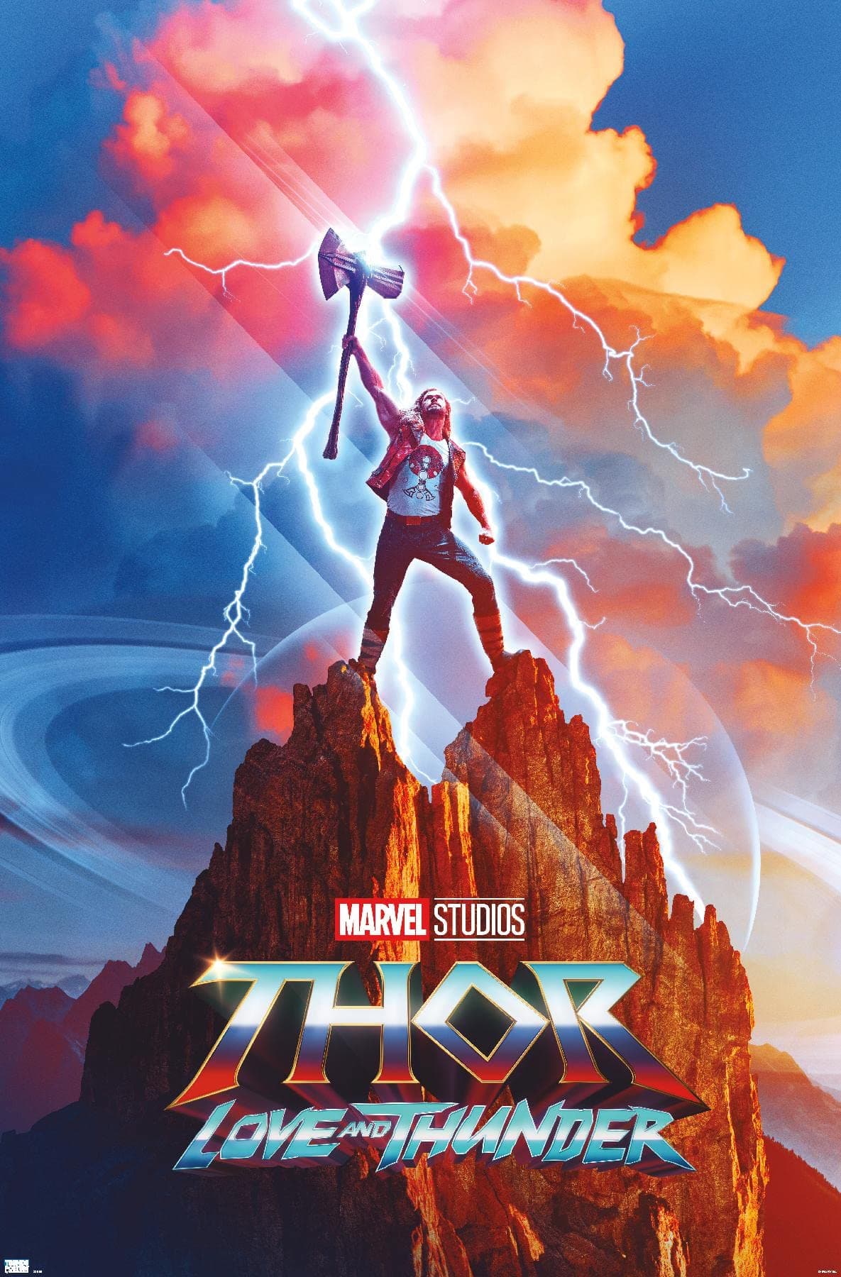 Trends International Marvel Thor: Love and Thunder - Thor One Sheet Wall Poster, 22.375" x 34", Premium Unframed Version