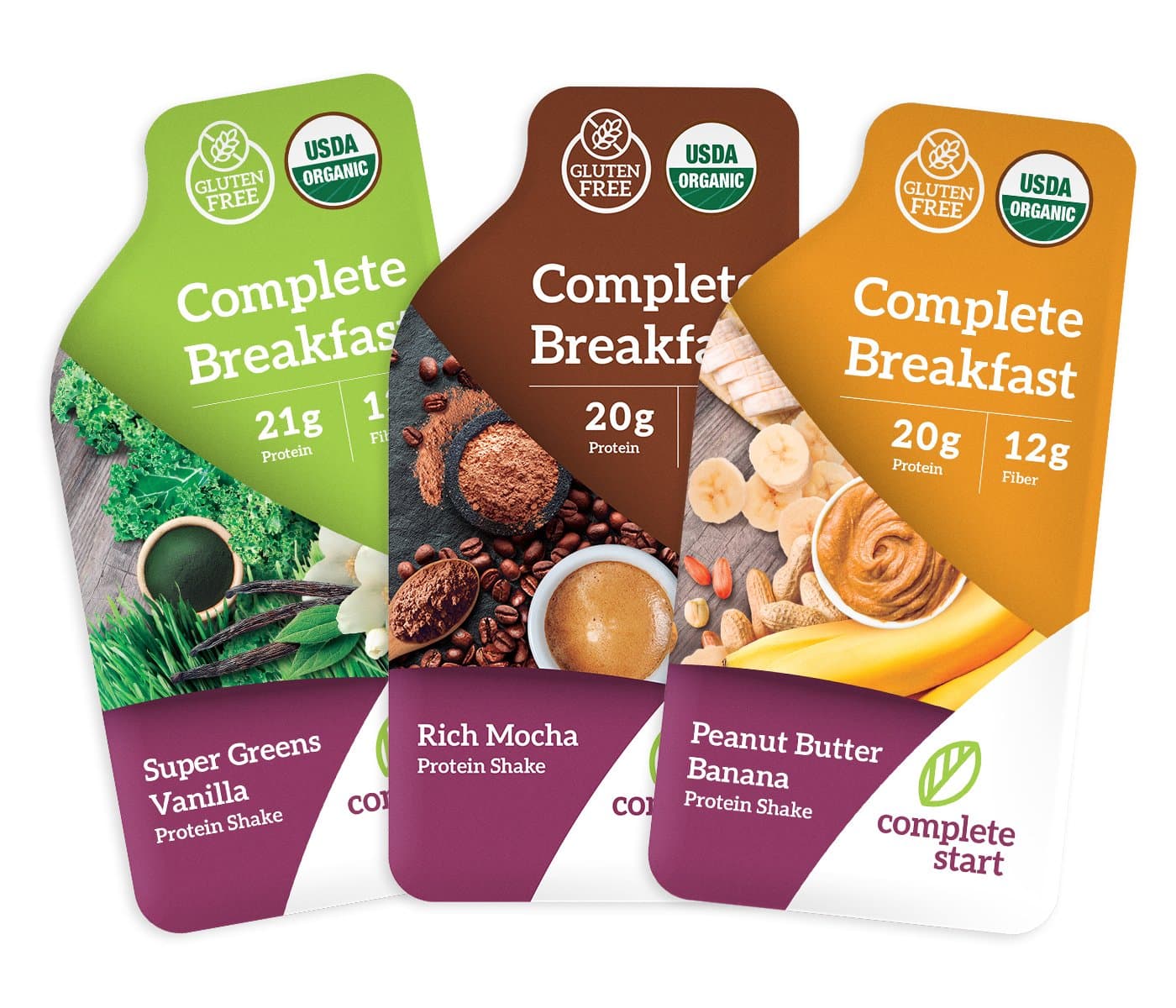 Complete Start Meal Replacement Shake | 12 meals | Plant-Based, Vegan, Gluten Free Weight Loss, Nutritional Supplement | USDA Organic, Dairy Free, Non-GMO, Whole Food |