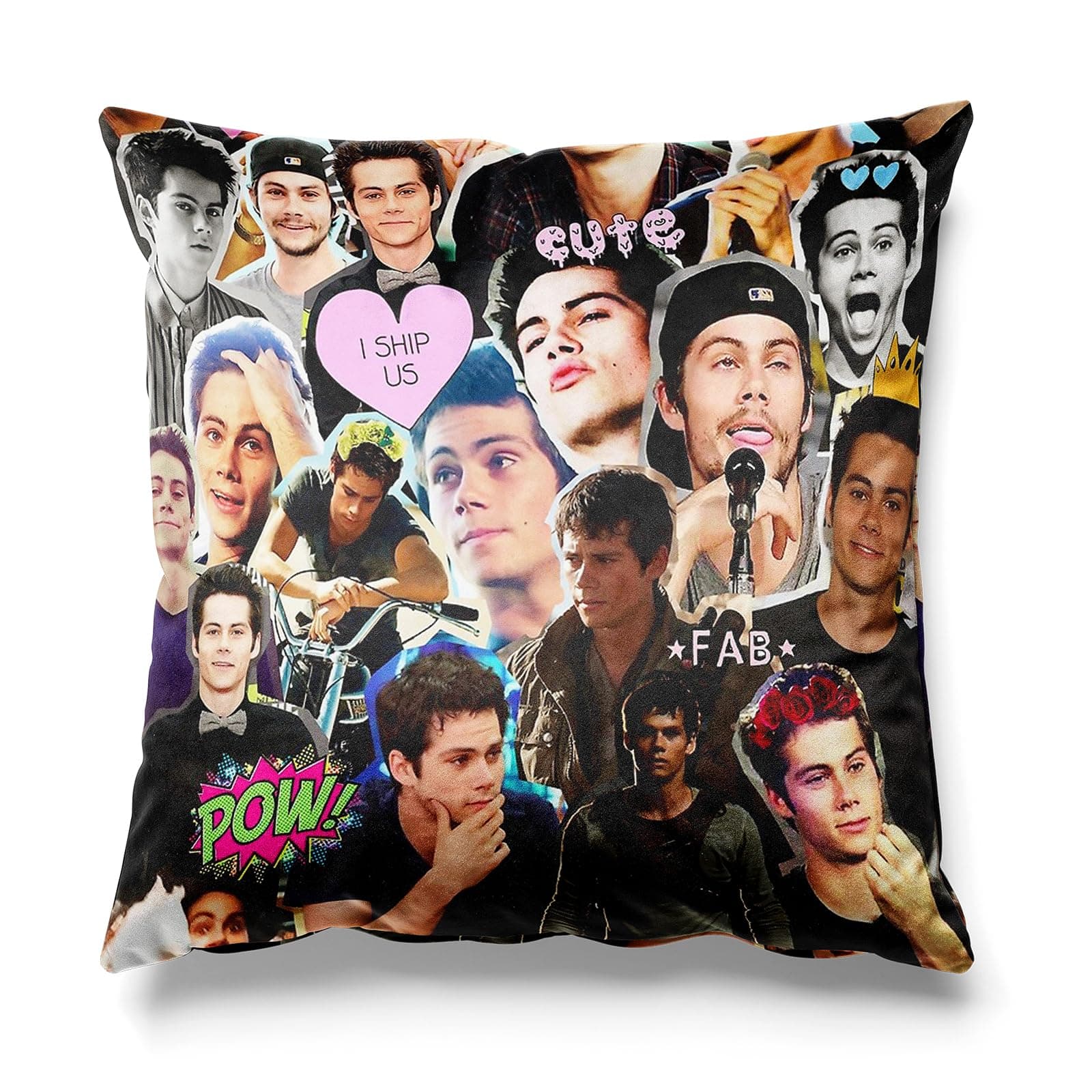 18'' x 18'' Dylan O'Brien Collage Throw Pillow Covers, Cushion Covers, Pillow Cases, Pillowcases 45cm x 45cm