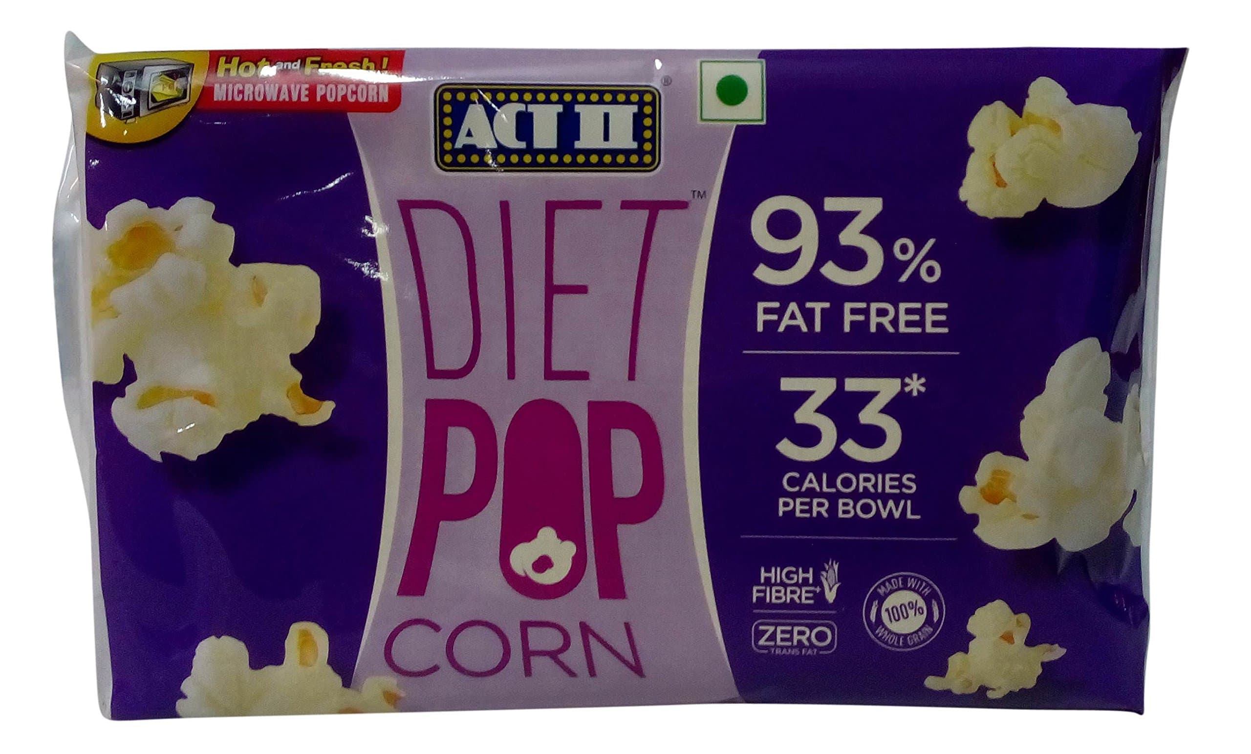 ACT II Microwave Popcorn, 93% Fat Free, 80g