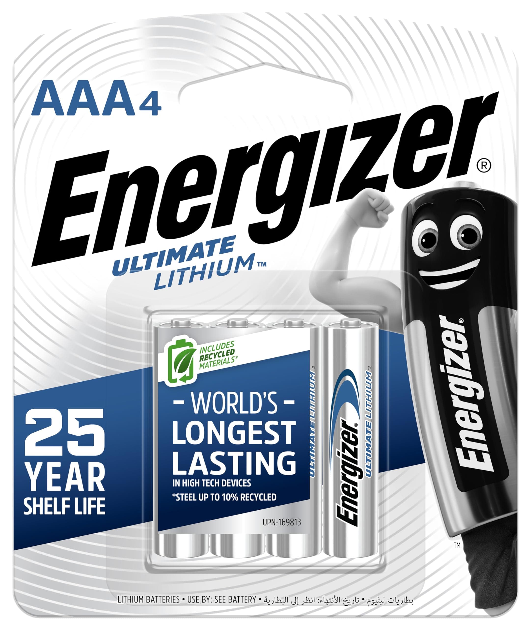 Energizer Ultimate Lithium AAA Batteries Pack of 4