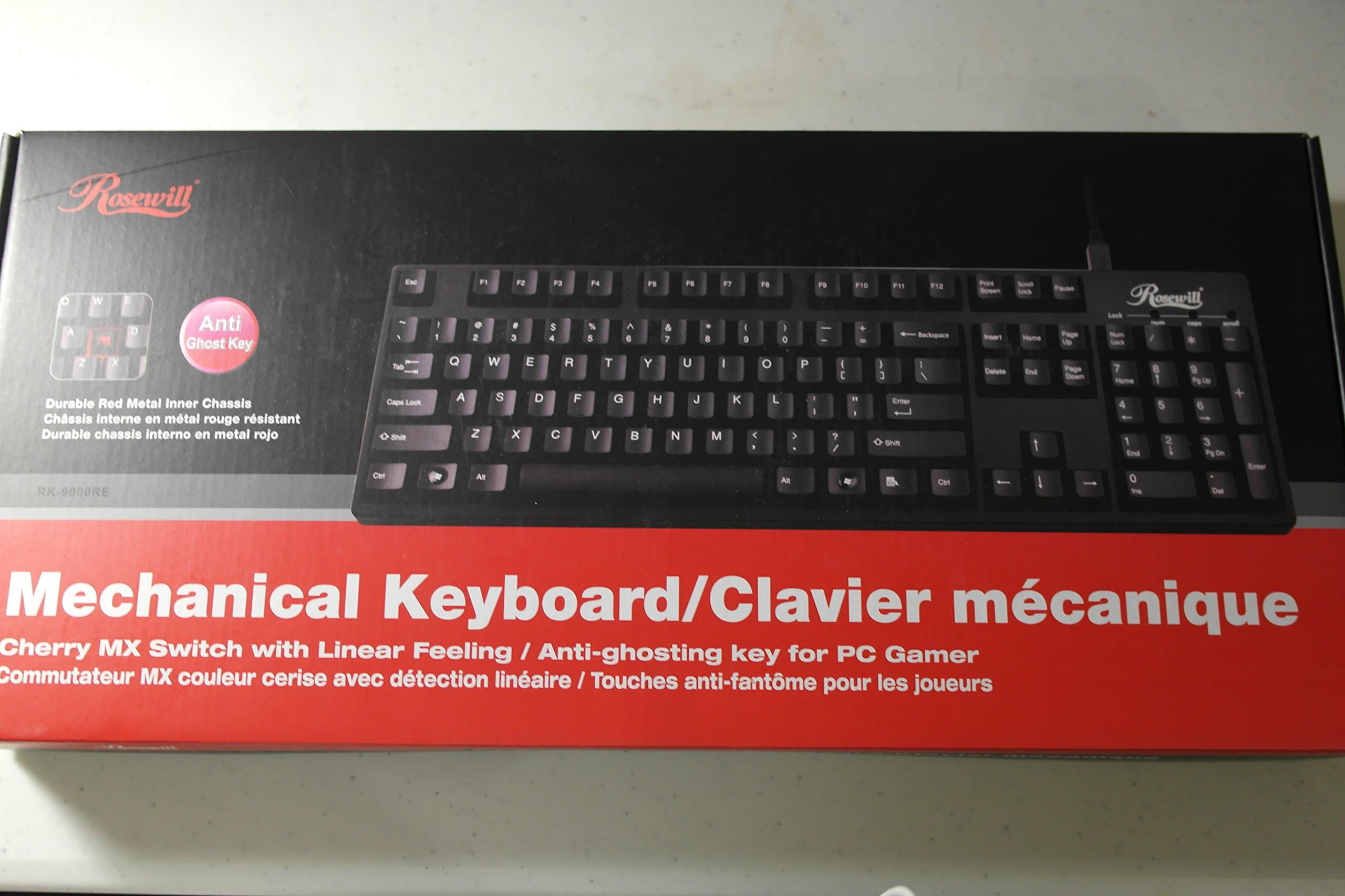 Rosewill Mechanical Keyboard with Cherry MX Red Switch (RK-9000RE)