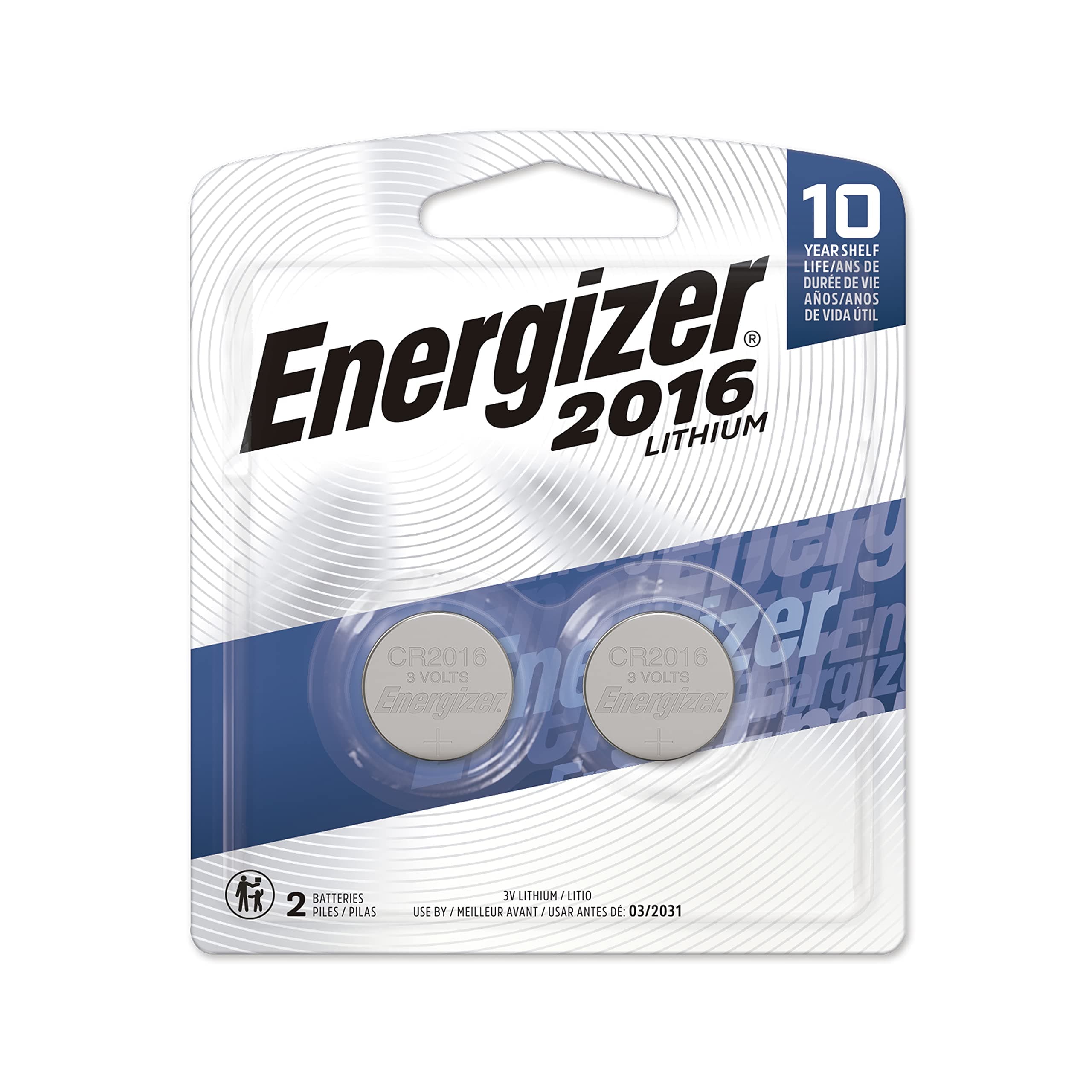 Energizer Holdings EVE2025BP2 Lithium Button Cell Size General Purpose Battery
