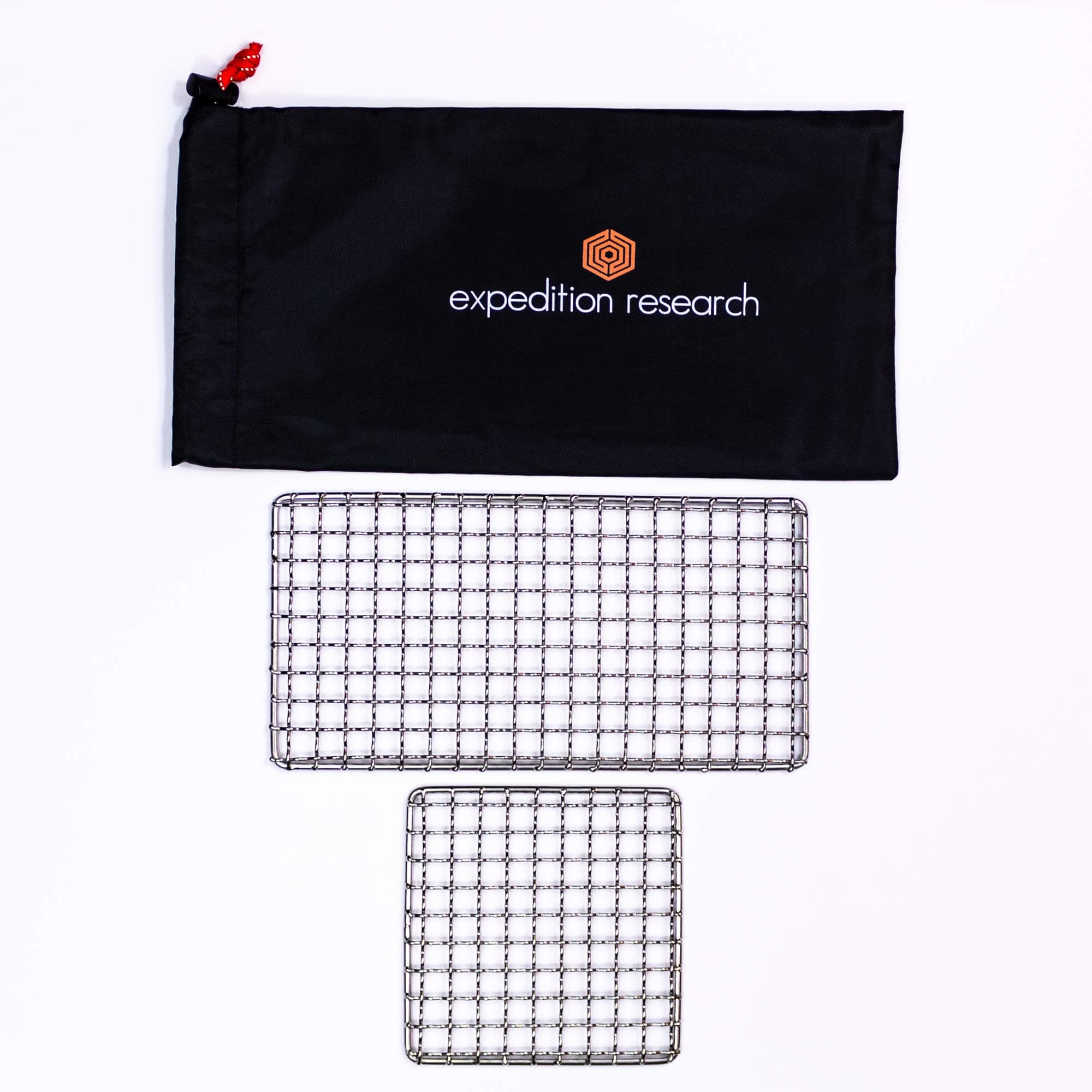 Expedition Research LLC Combo 2 Pack - Original Bushcraft Grille - Welded Stainless Steel High Strength Mesh (Campfire Rated)