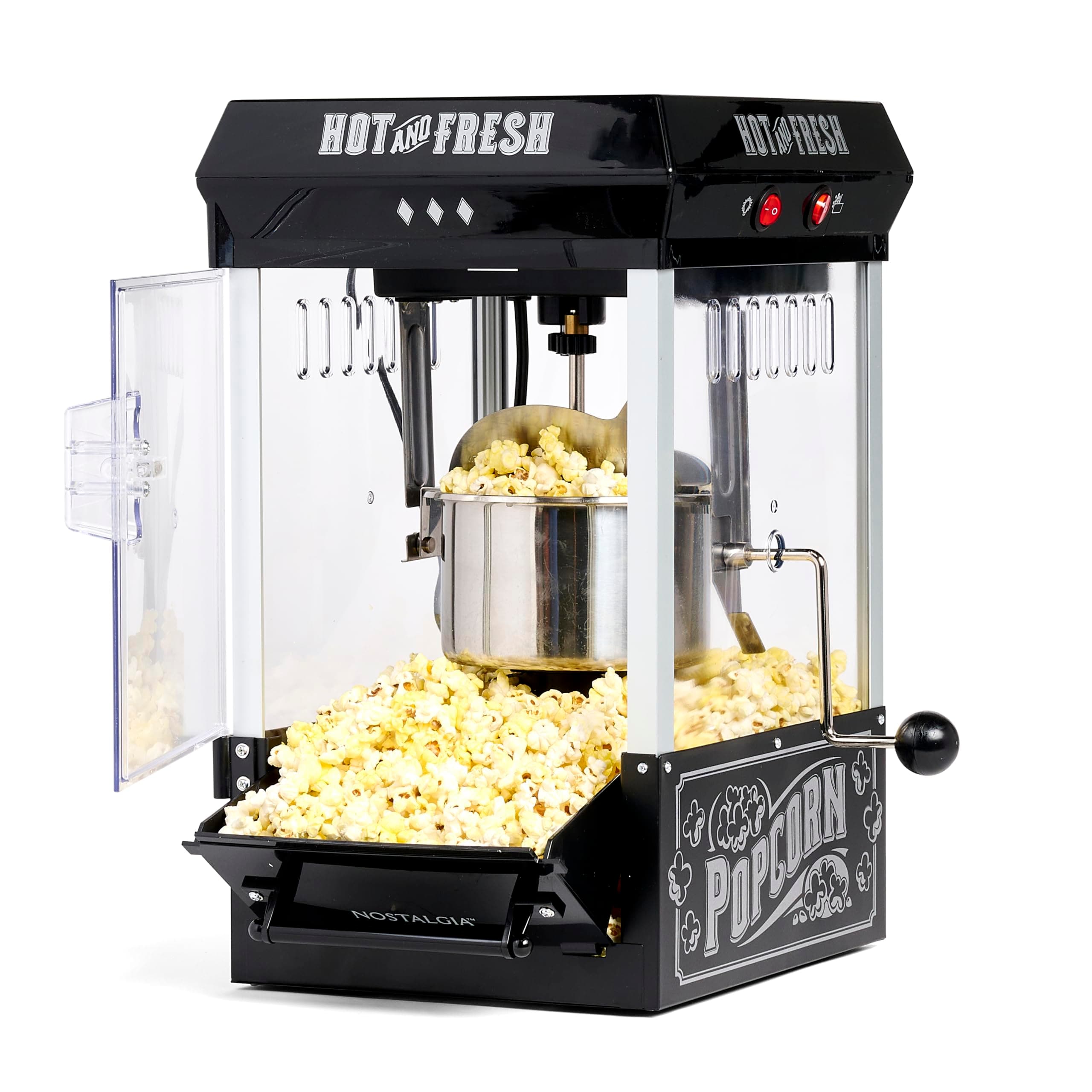 Nostalgia Popcorn Maker Machine - Professional Tabletop With 2.5 Oz Kettle Ma...
