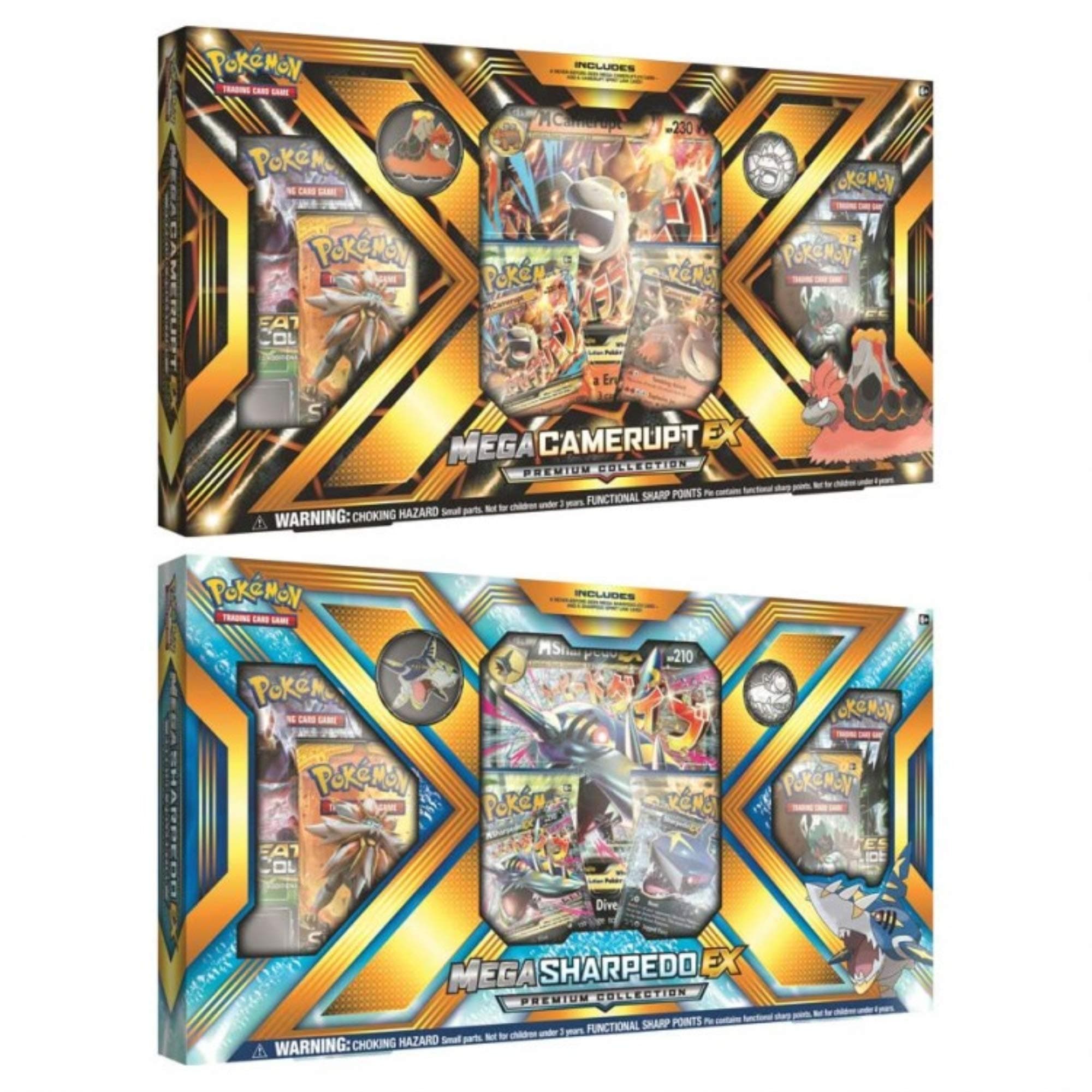 Pokemon TCG Mega Camerupt-EX/Mega Sharpedo-EX Premium Collection