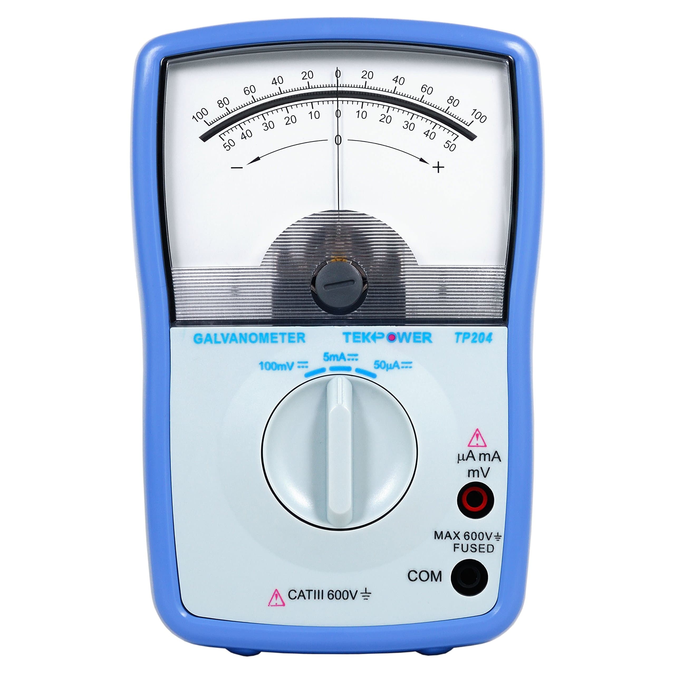 Tekpower TP204 3-Range -50µA – 50µA Analog Galvanometer with ±100 mV Measurement,For School, for student.