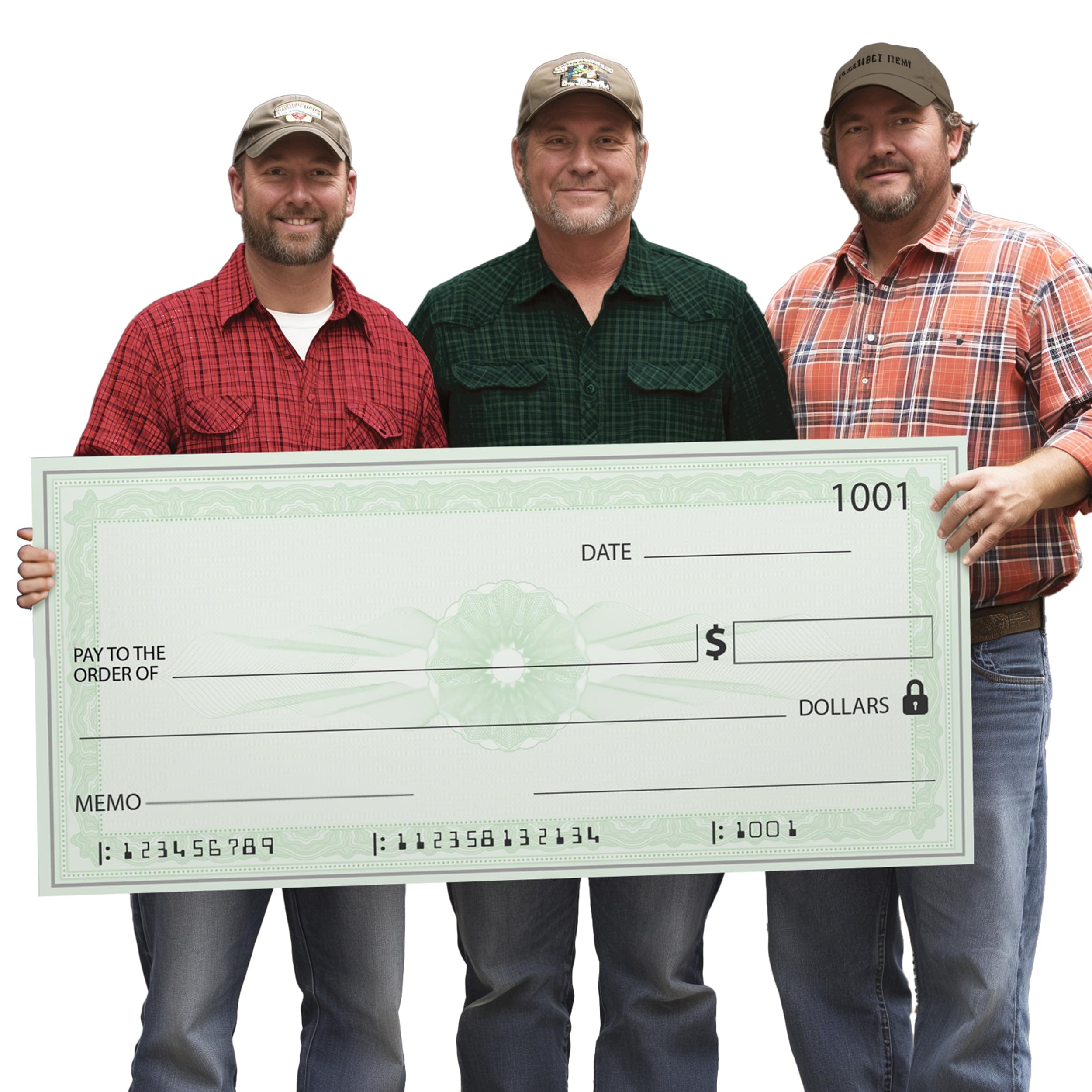 Giant Check | 36x16 Dry Erase Big Check for Presentations - Oversized Fake Check Award