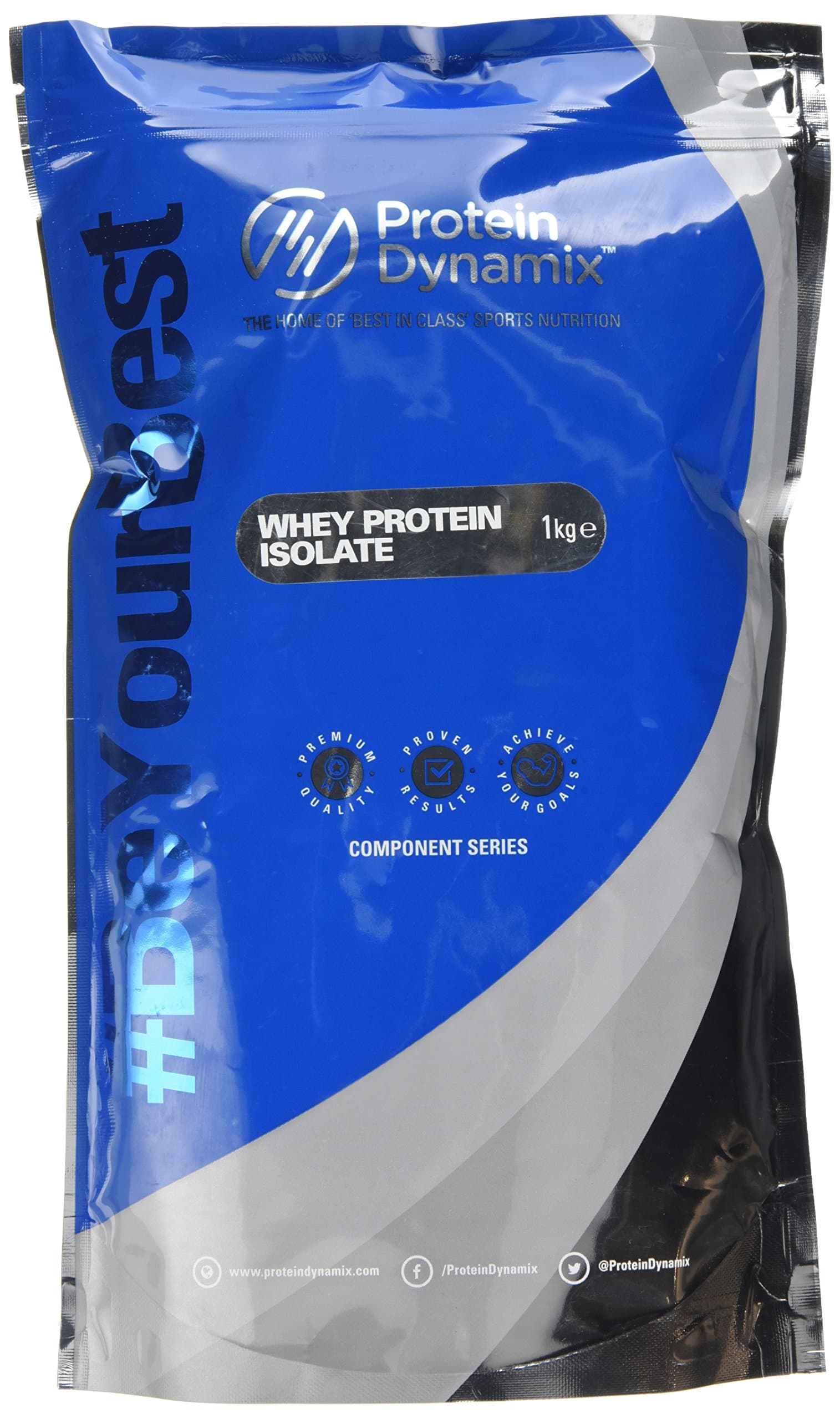 Protein DynamixStrawberry Milkshake Flavour Whey Protein Isolate Powder, 1 kg
