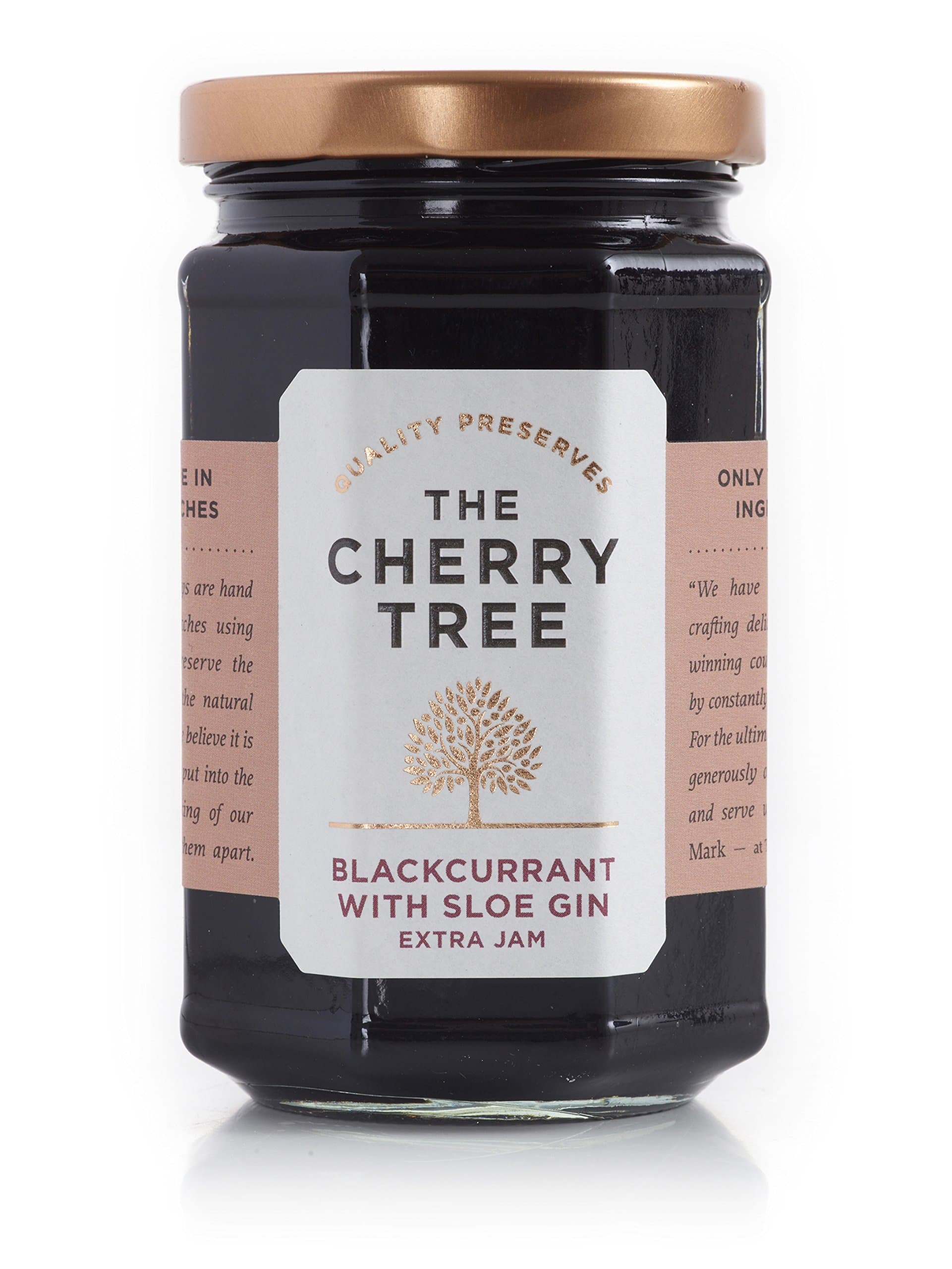 The Cherry Tree Blackcurrant Jam with Sloe Gin 340g