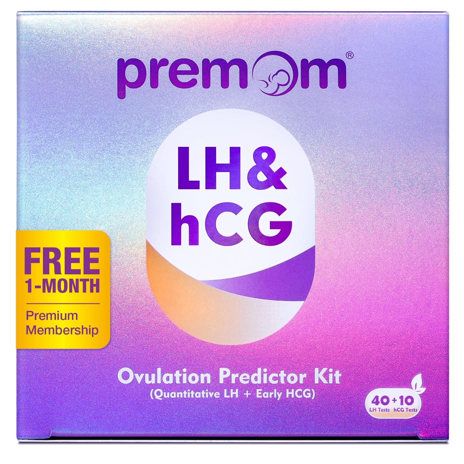 Quantitative Ovulation Predictor Kit:40 Ovulation Tests + 10 Pregnancy Tests - Advanced Ovulation Test Strips Combo 40LH+10HCG Test