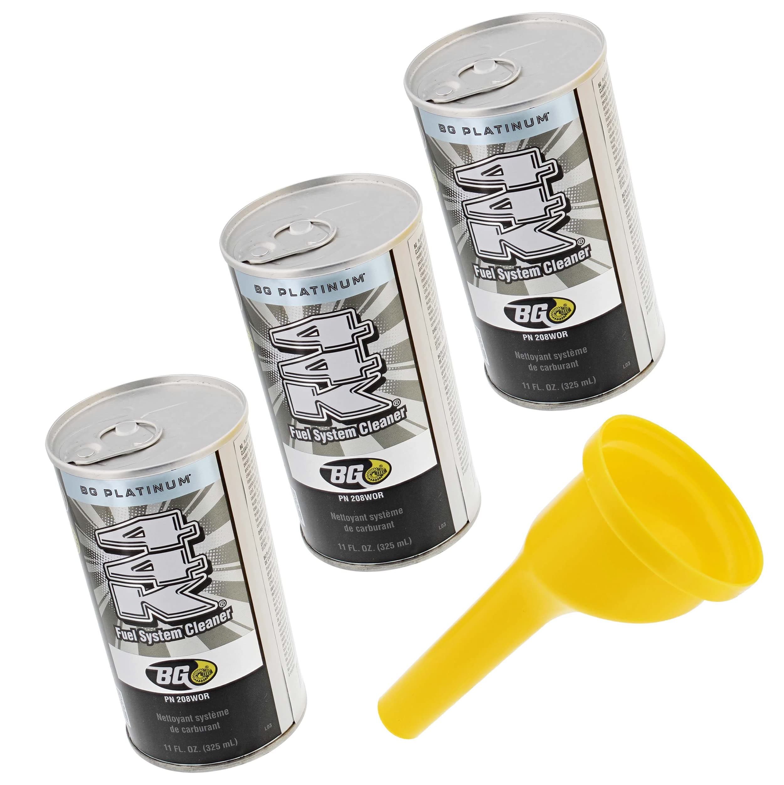 3 Pack Bg 44k Fuel System Cleaner w/ Bg Funnel - 3 Cans