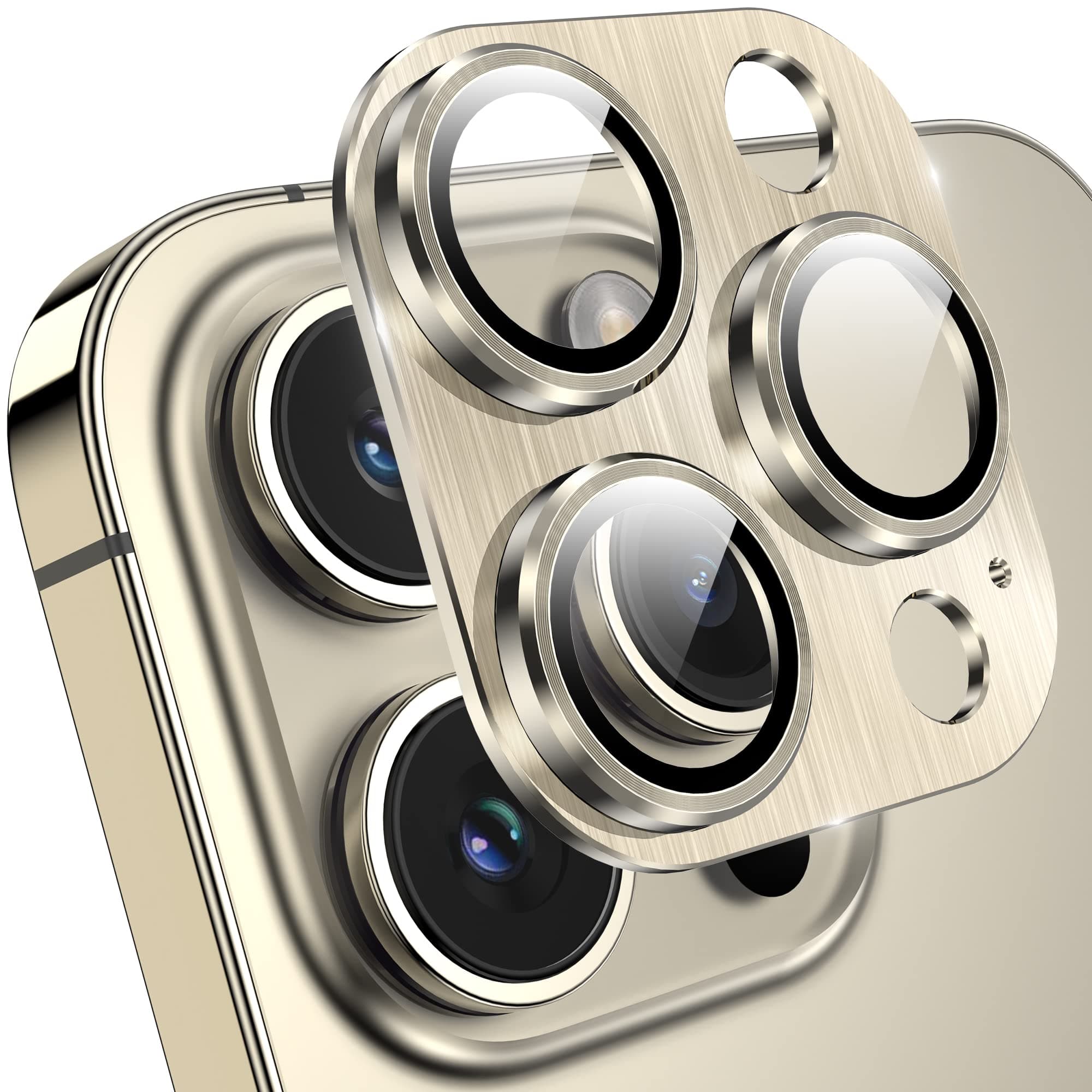 YWXTW Tempered Glass Camera Lens Protector for iPhone 14 Pro Max, 3D Full Coverage Protection, Night Circle Technology, Stronger Adsorption