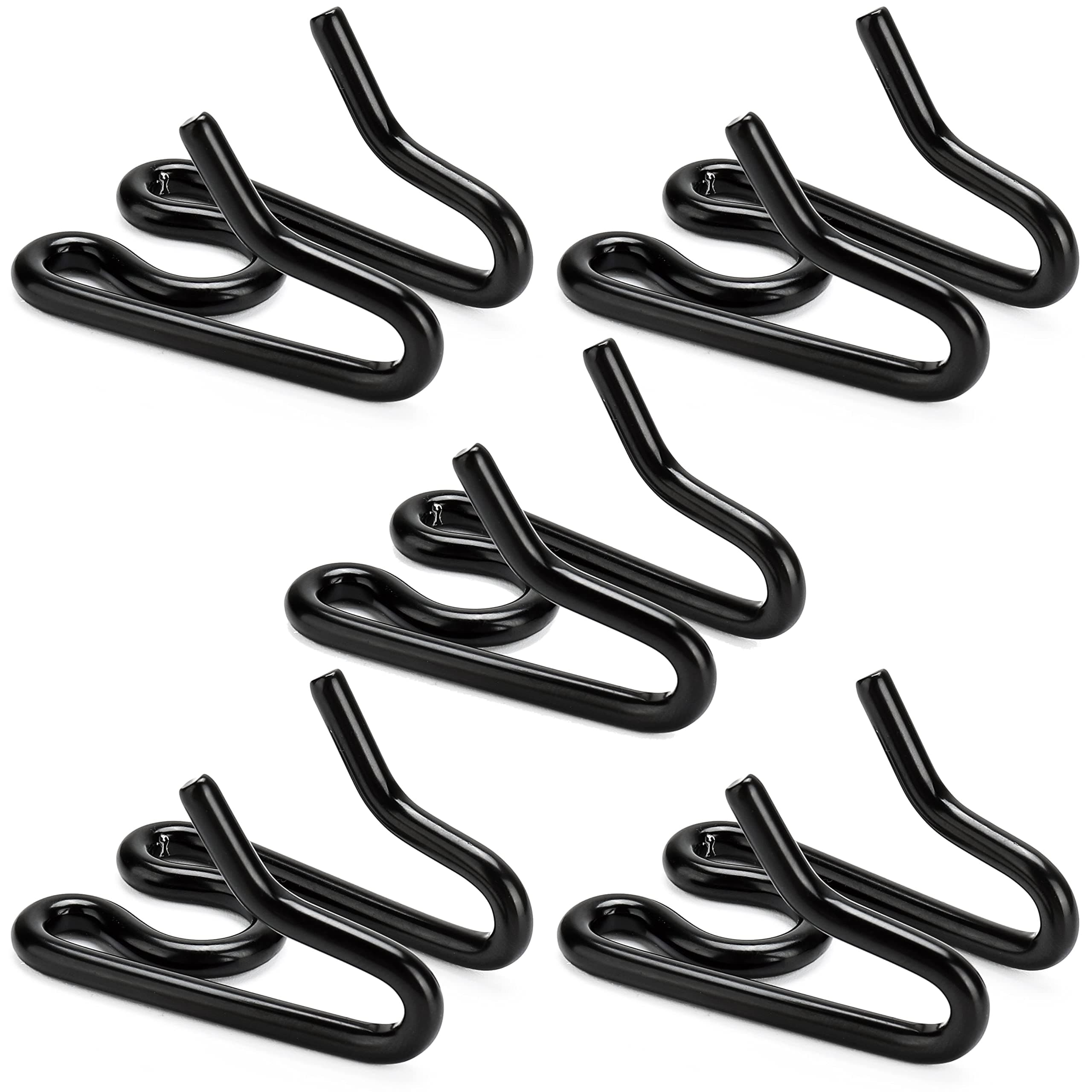 (5 Pack) Stainless Steel Dog Collar Extra Links Designed for 2.25mmH-S Collar Links, Black