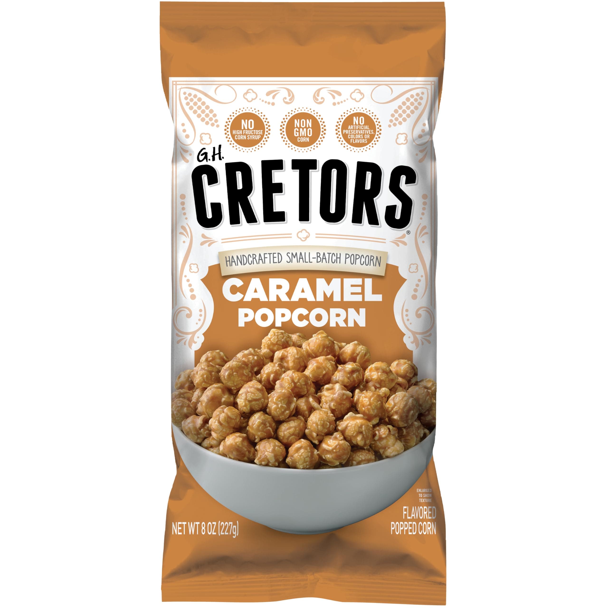 Caramel Popcorn, Non GMO, Zero Trans Fat, 8 Ounces (Pack Of 12)