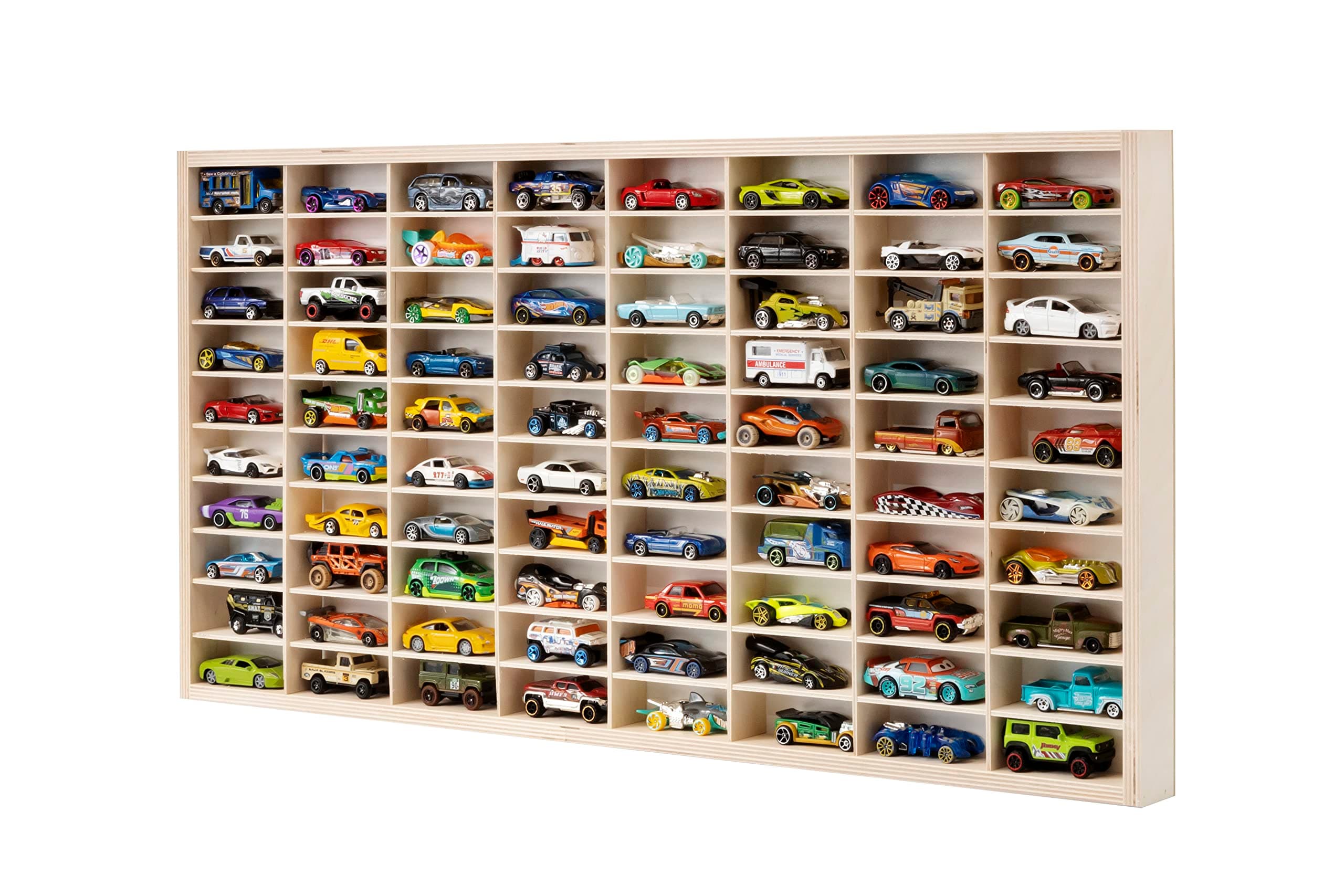 For Hot Wheels 1/64 Scale Diecast Display Case Matchbox Storage Cabinet Shelf Rack for 80 Hot Wheels