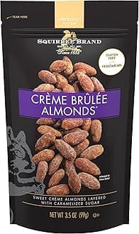 Crème Brulee Almonds, 3.5 OZ Resealable Bag
