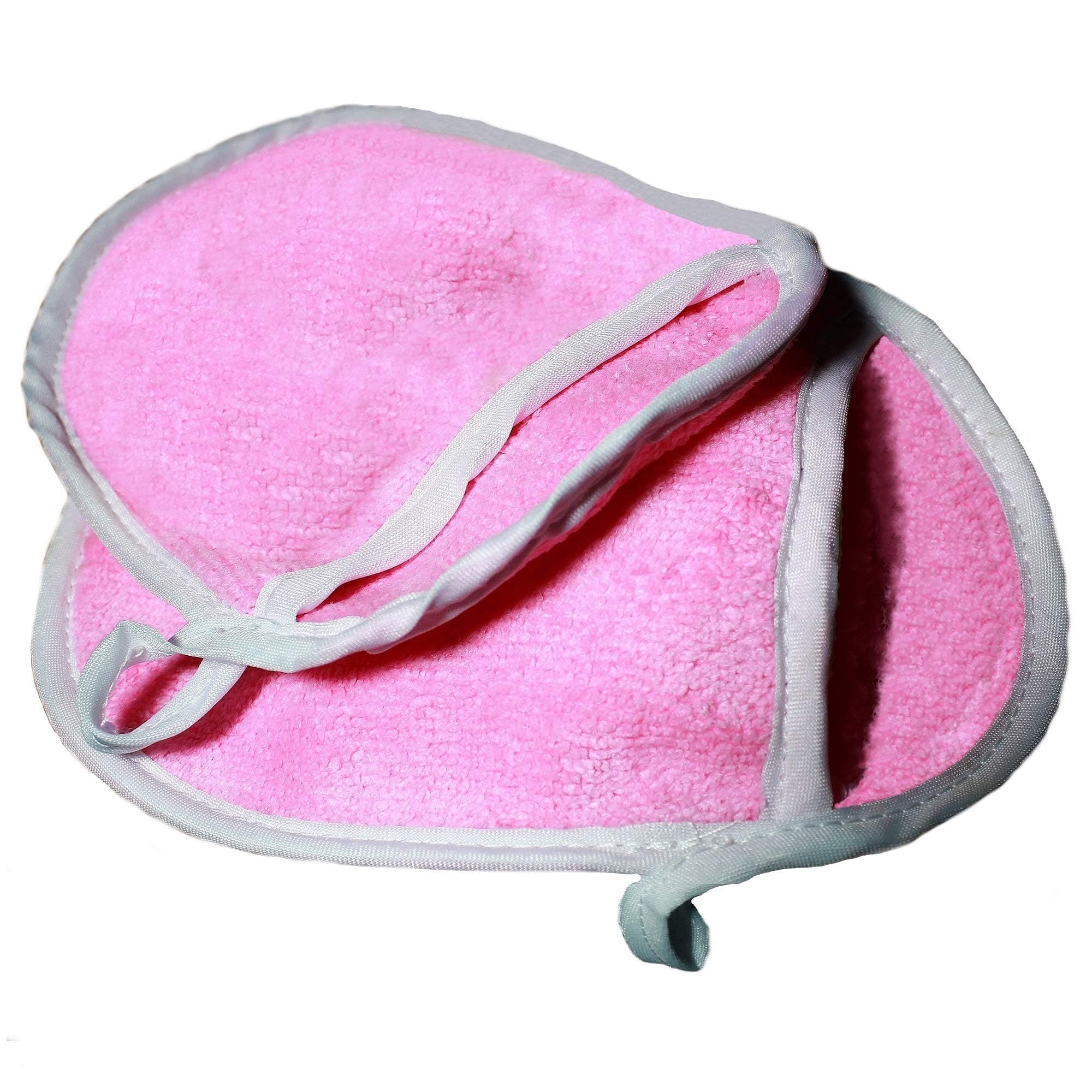 Microfiber Baby Bath Sponge Loofah | Shower Sponge for Newborns & Toddlers | Soft, Gentle & Quick-Dry Bathing Loofah (Pink) - Pack of 2