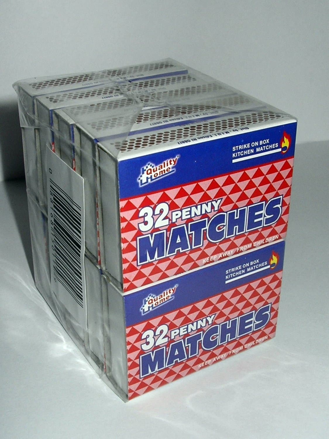 10 Boxes - Wooden Kitchen Matches, Strike On Box type
