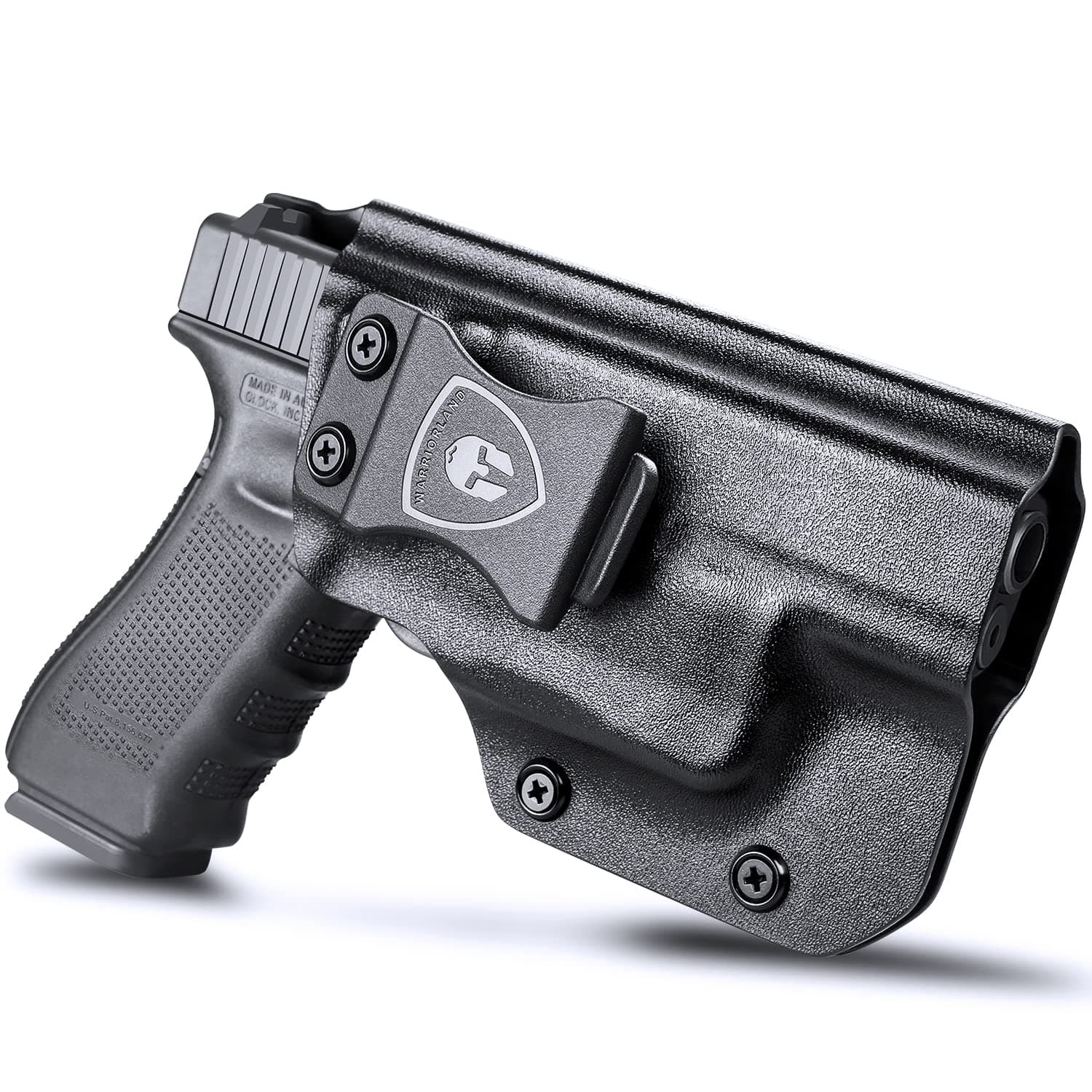 IWB Kydex Holster Compatible with Glock 17/19 Gen 3-5 & G23/32 Gen 3-4 & 19X/44/45 with TLR-6 /TLR-6 HL G, Inside Waistband Concealed Carry Holster, Adj. Cant & Retention