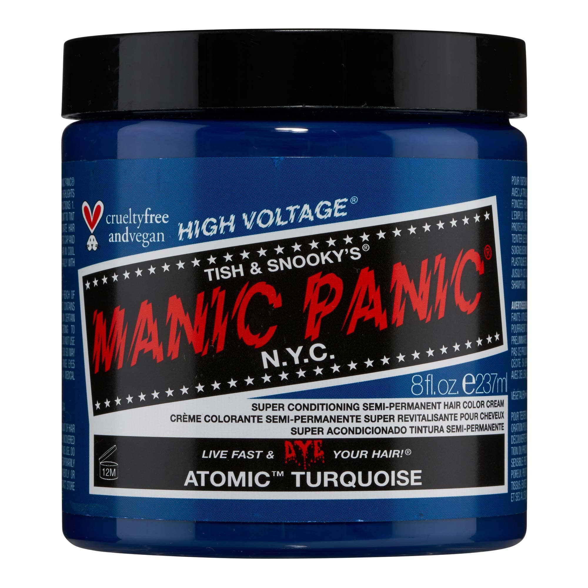 MANIC PANIC Super Conditioning Semi-Permanent Hair Color Cream - Atomic Turquoise 237 ml