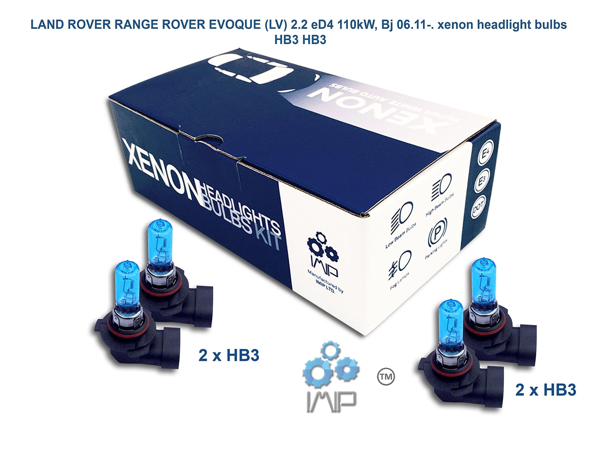 Genius Autoparts Bright Xenon Headlight Bulbs | Easy DIY Headlight Replacement Bulbs Kit, Pairs HB3 HB3 | High and Low Beam Headlights | Fog Lights,(Pack of 2)