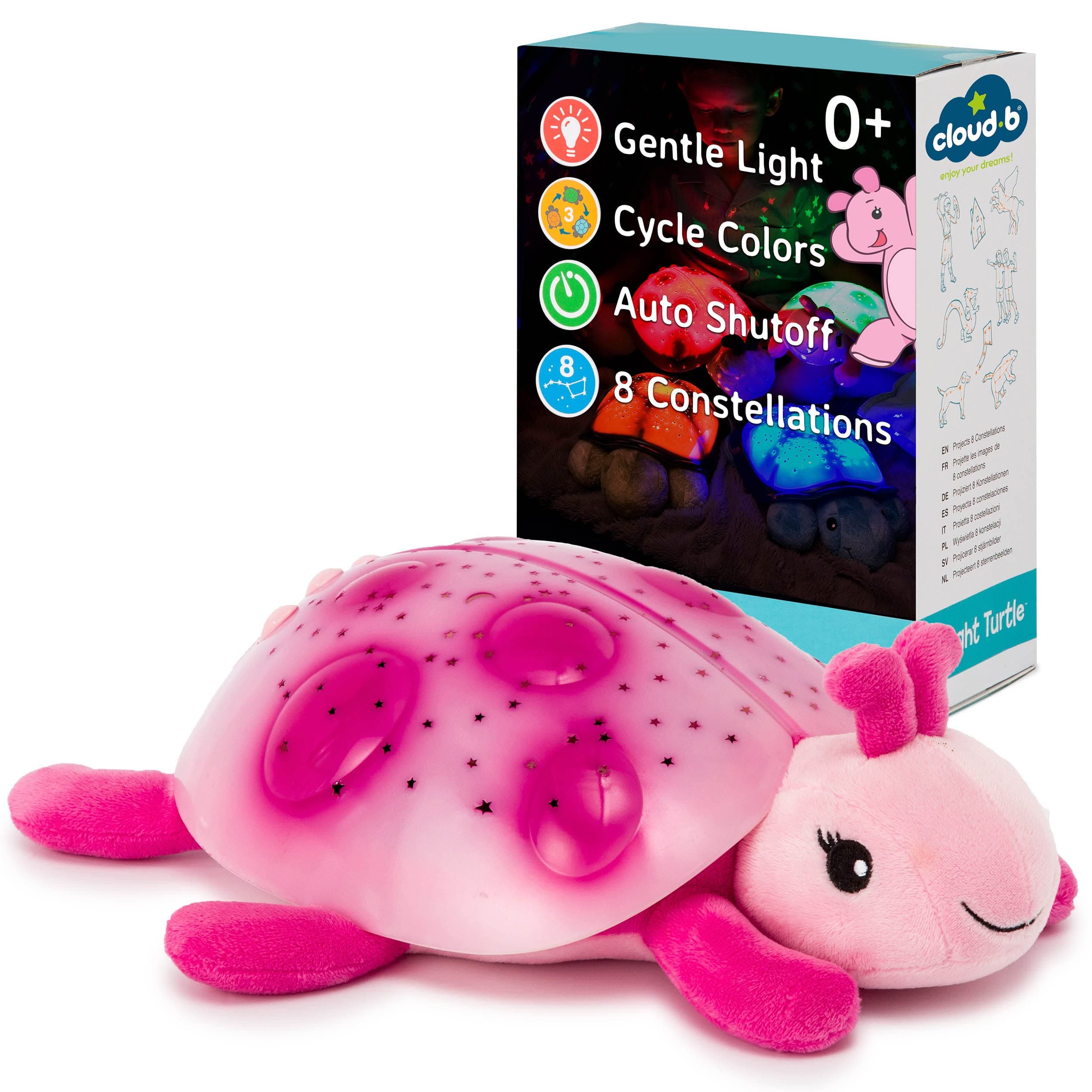 Cloud BTwilight Ladybug Pink - Star Projector Night Light Kids | Sleep Aid for Babies, Eases Fear of Dark with Soothing Sounds & Auto Shut Off | Newborn Essentials Soothers Gift-Ready for Parents