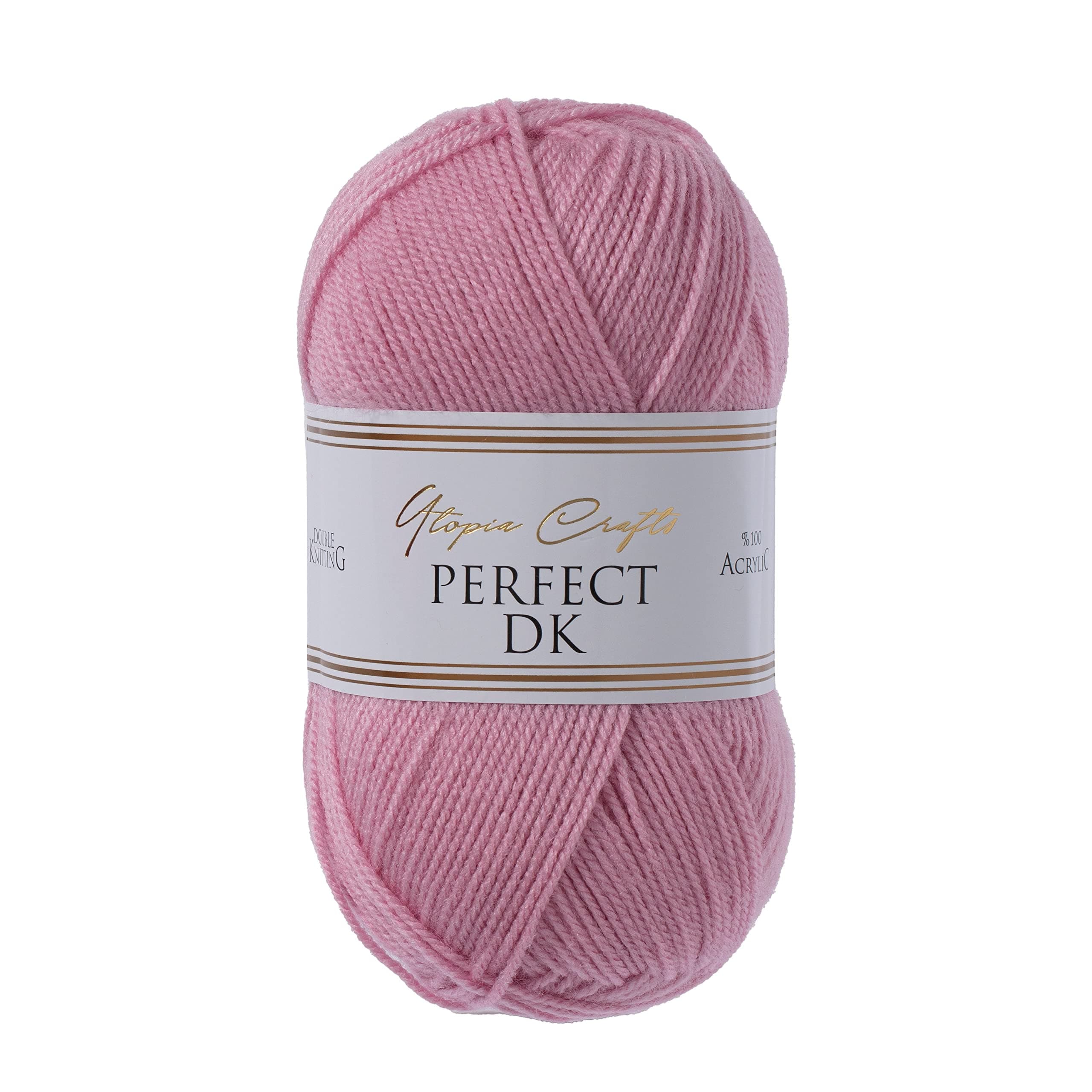 Utopia Crafts DK Double Knitting Yarn, 100g (Warm Pink)
