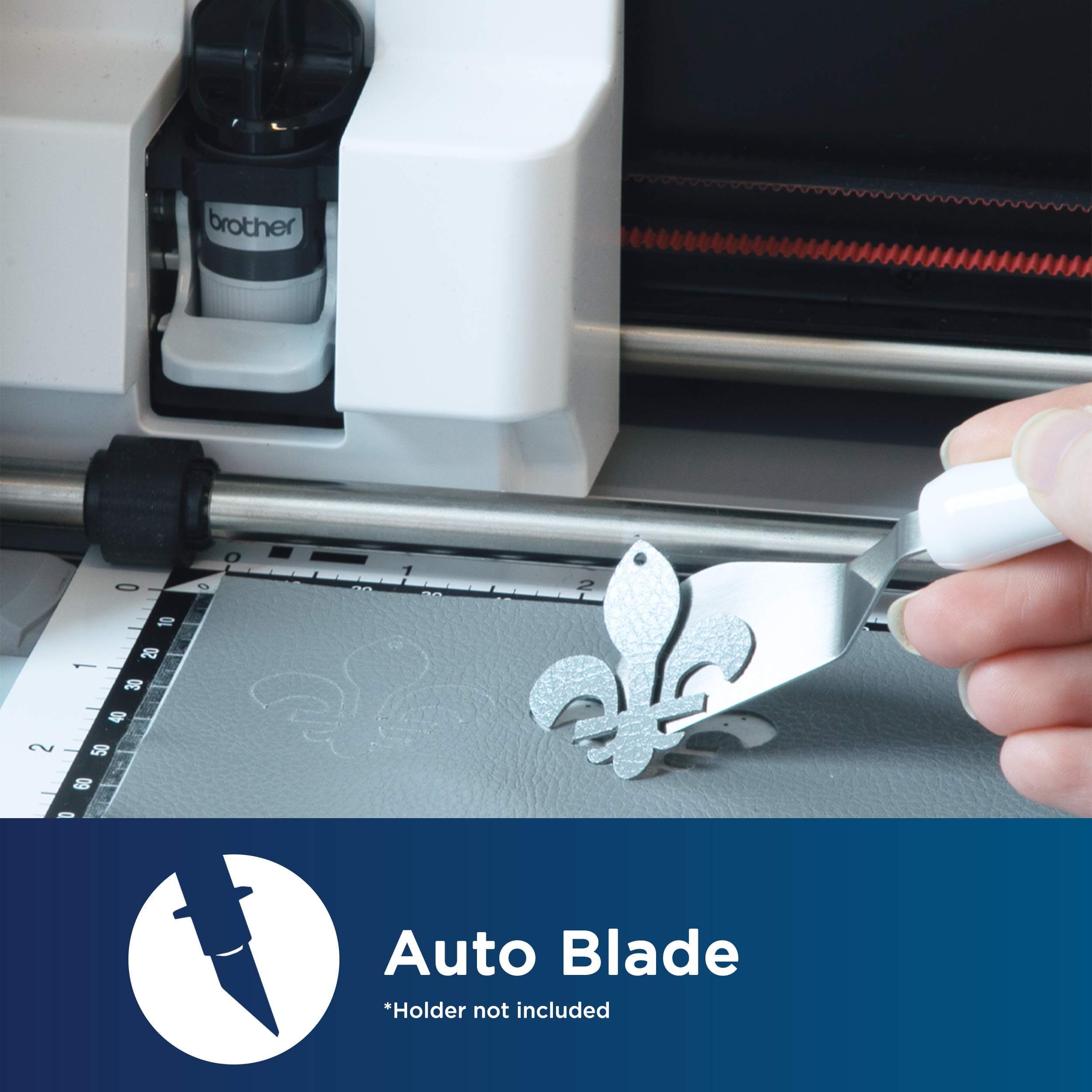 Brother ScanNCut DX CADXBLD1 Auto Blade, Replacement Accessory, Cut Materials 0.1-3mm Thick Including Fabric, Felt, Vinyl and More