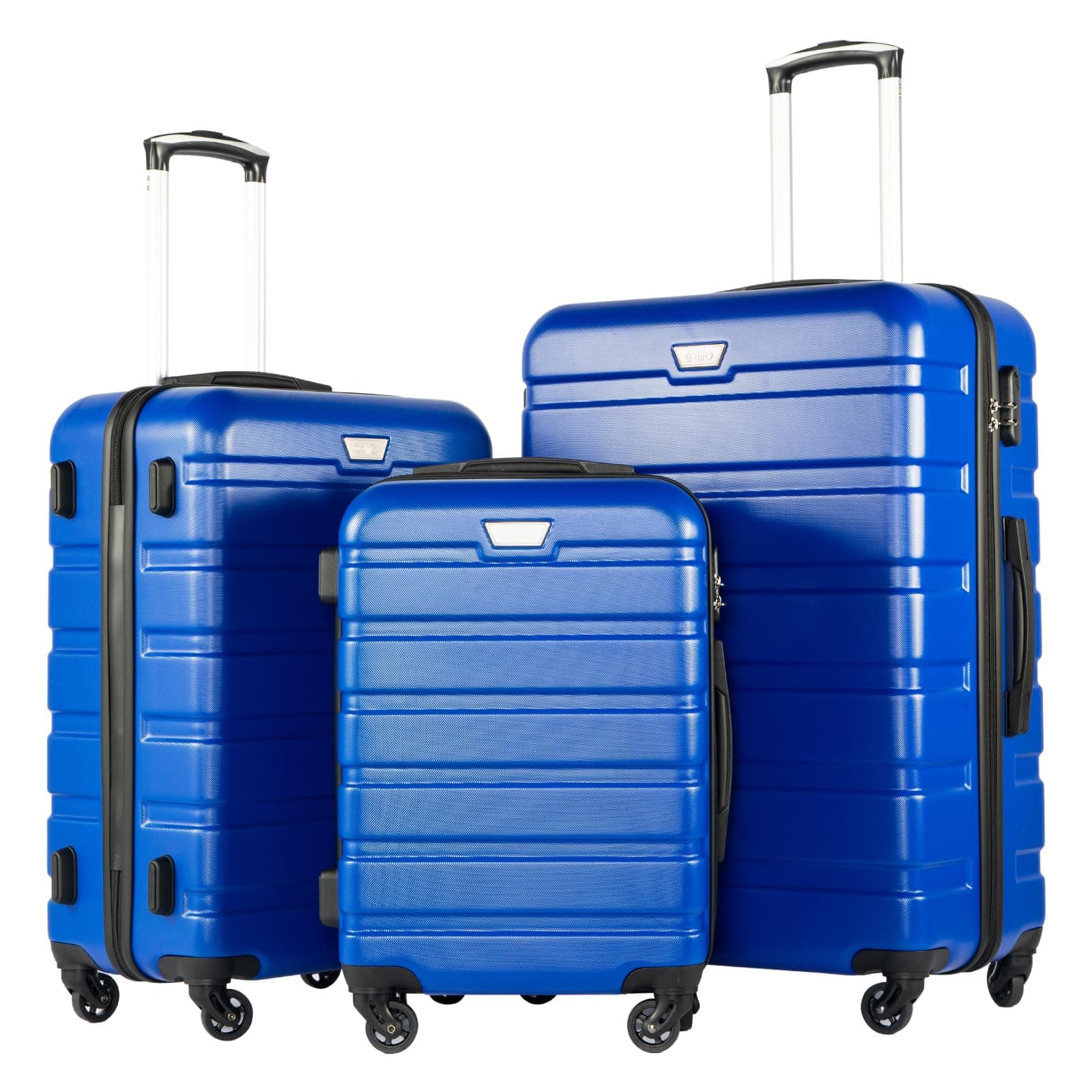 3-Piece Lightweight Hardside Spinner Luggage Set with TSA Lock