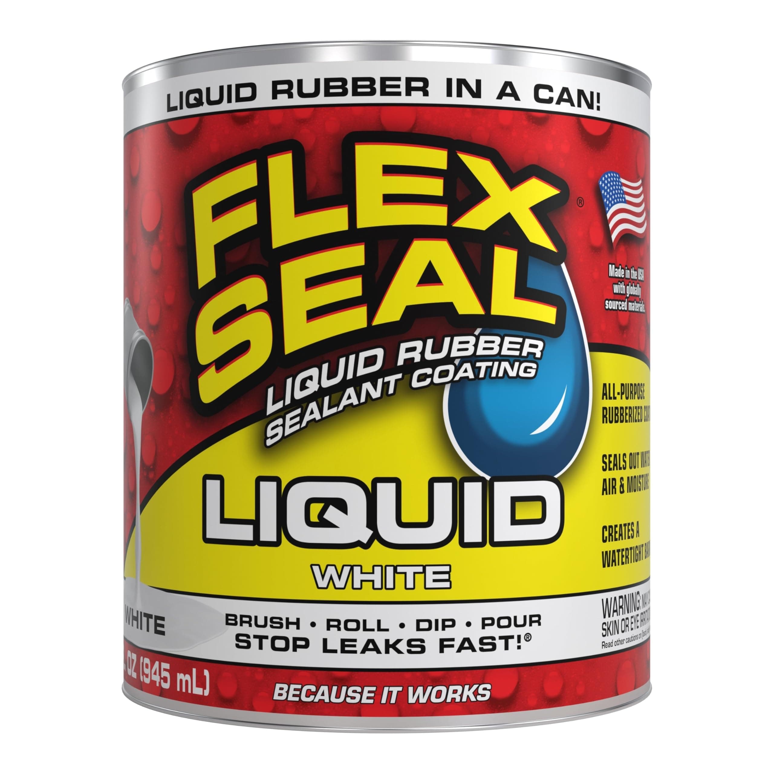 SWIFT RESPONSE LFSWHTR32 32 oz Flex Seal Liquid, White by Swift Response