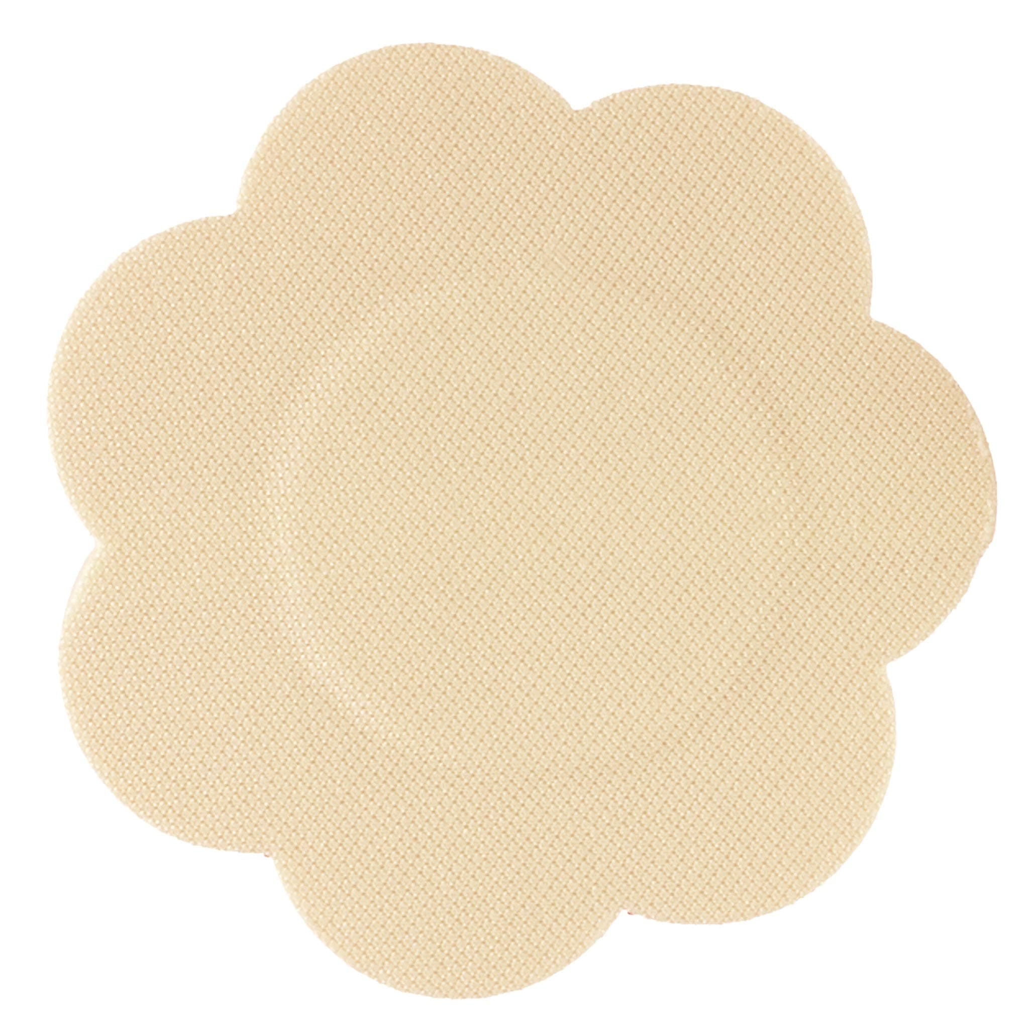 Braza Petal Top Nipple Covers - Disposable, 5 Pair, Beige