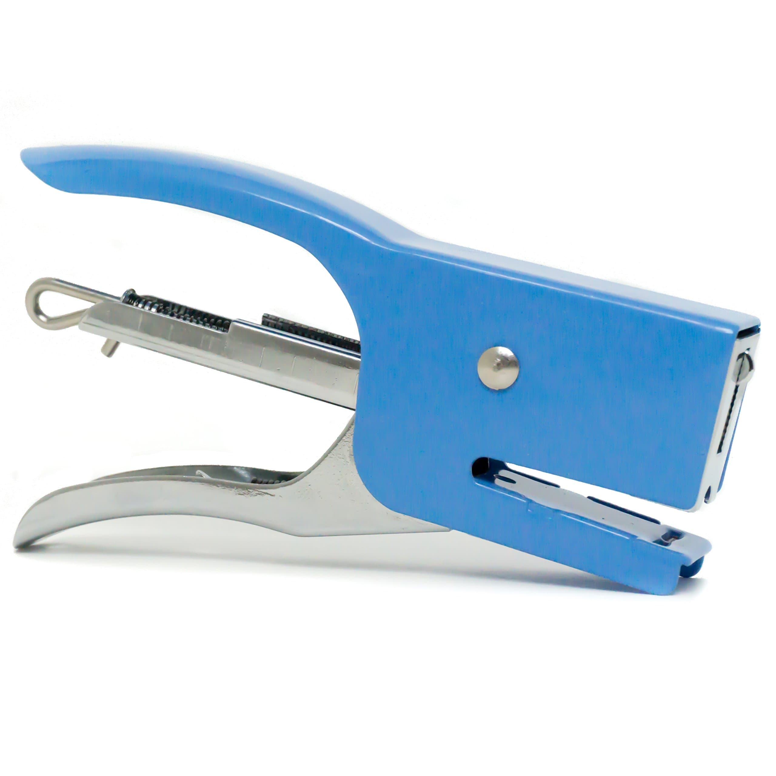 Small Compact Happy Office Stapler (1000 Staples Included), 25 Sheet Capacity, Blue/Silver