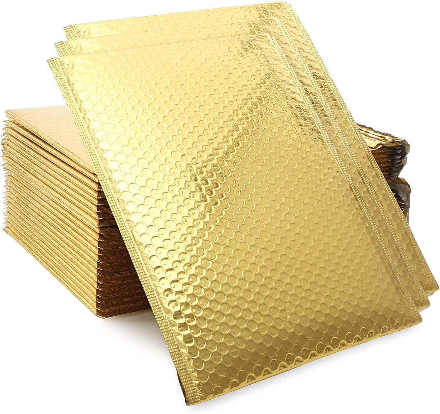 8.5 x 11inch Bubble Mailers #2 Padded Mailing Envelopes 30 Packs Gold Waterproof Self Seal Poly Bubble Mailer Padded Mailer Envelopes Cushioned Mailing Shipping Bags