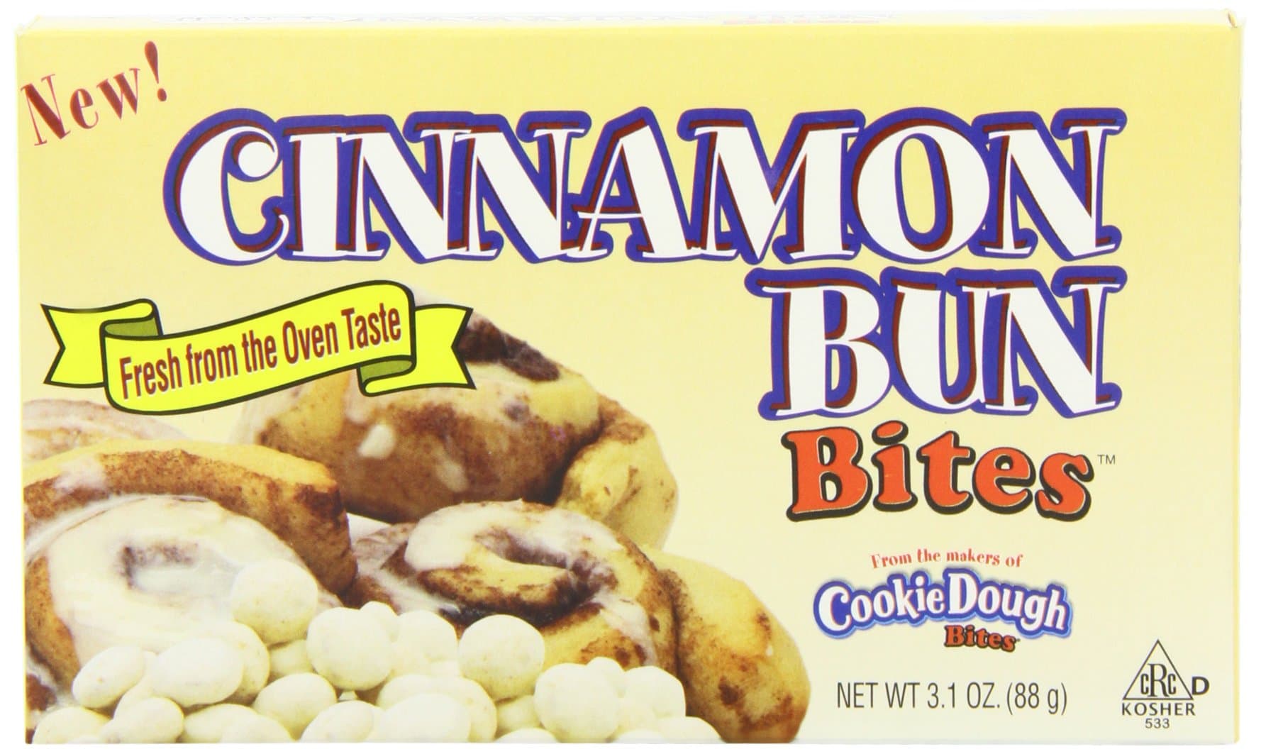 Cookie Dough Bites Cinnamon Bun Box 88 g (Pack of 4)