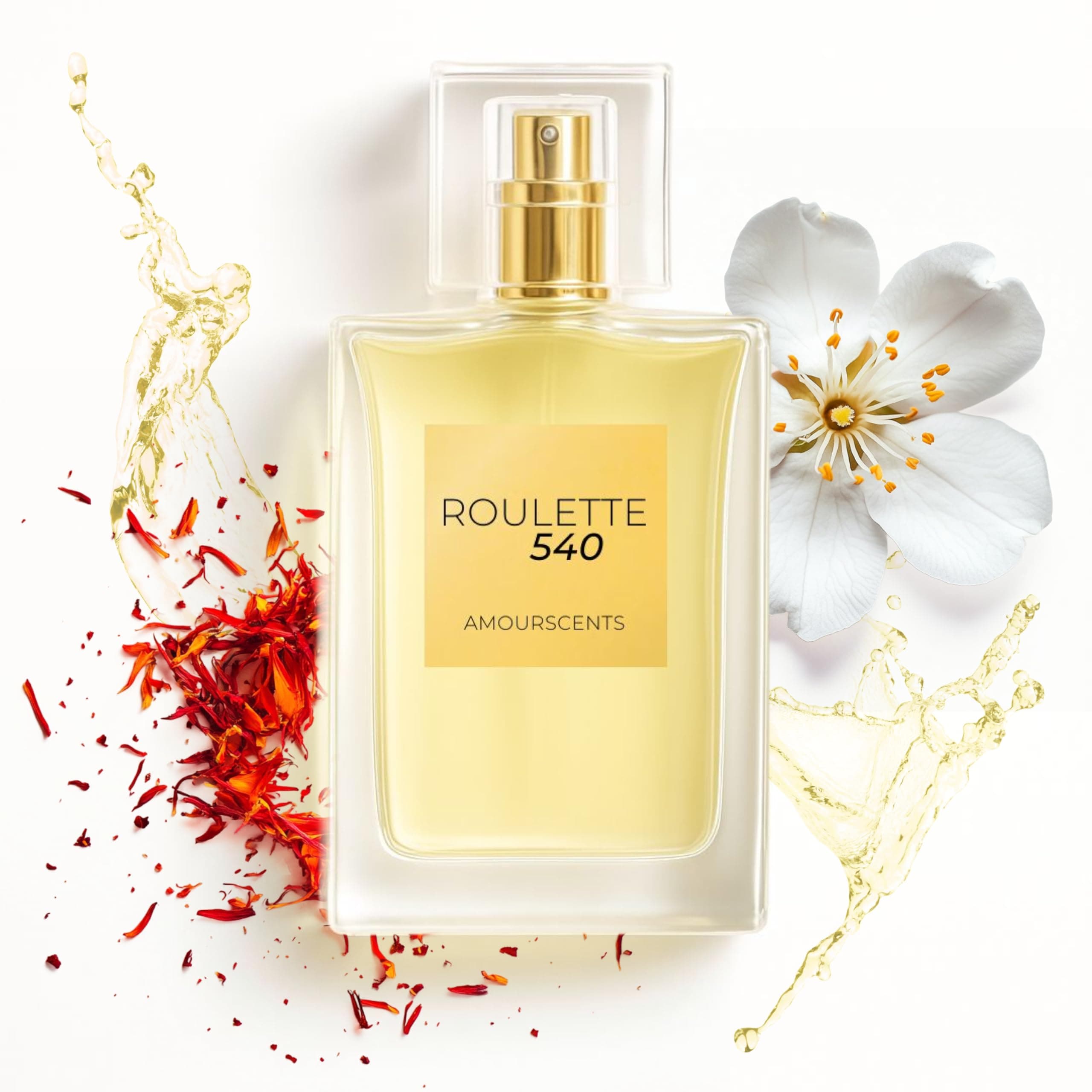 Baccarat Rough 540 - Inspired by Alternative Perfume, Extrait De Parfum, Luxurious Roulette 540, Long Lasting Fragrance for Men & Women - Roulette 540 (100ml)