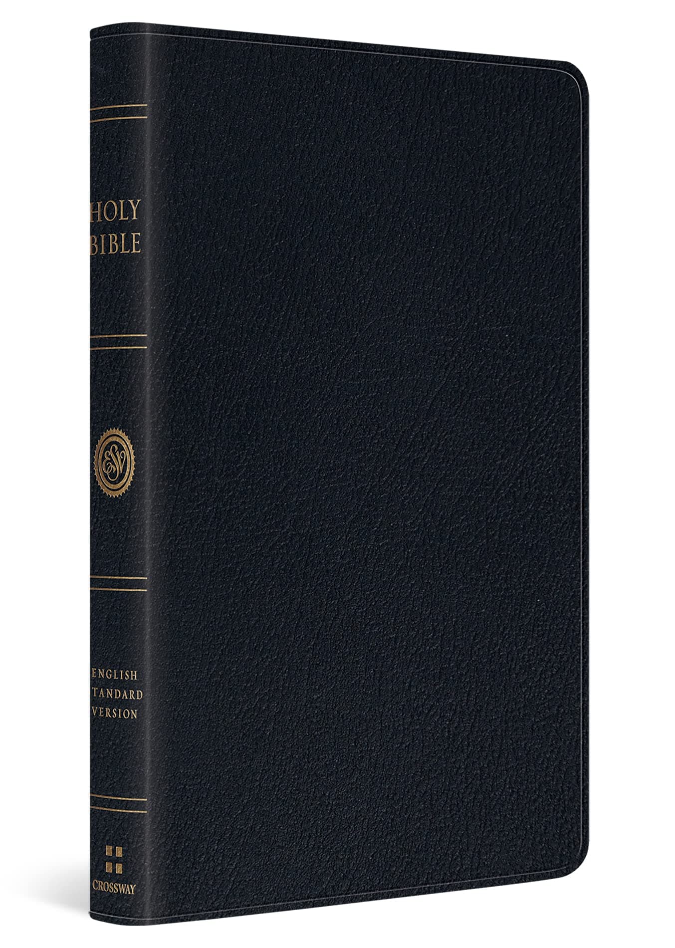 ESV Large Print Thinline Bible (Genuine Leather, Black)