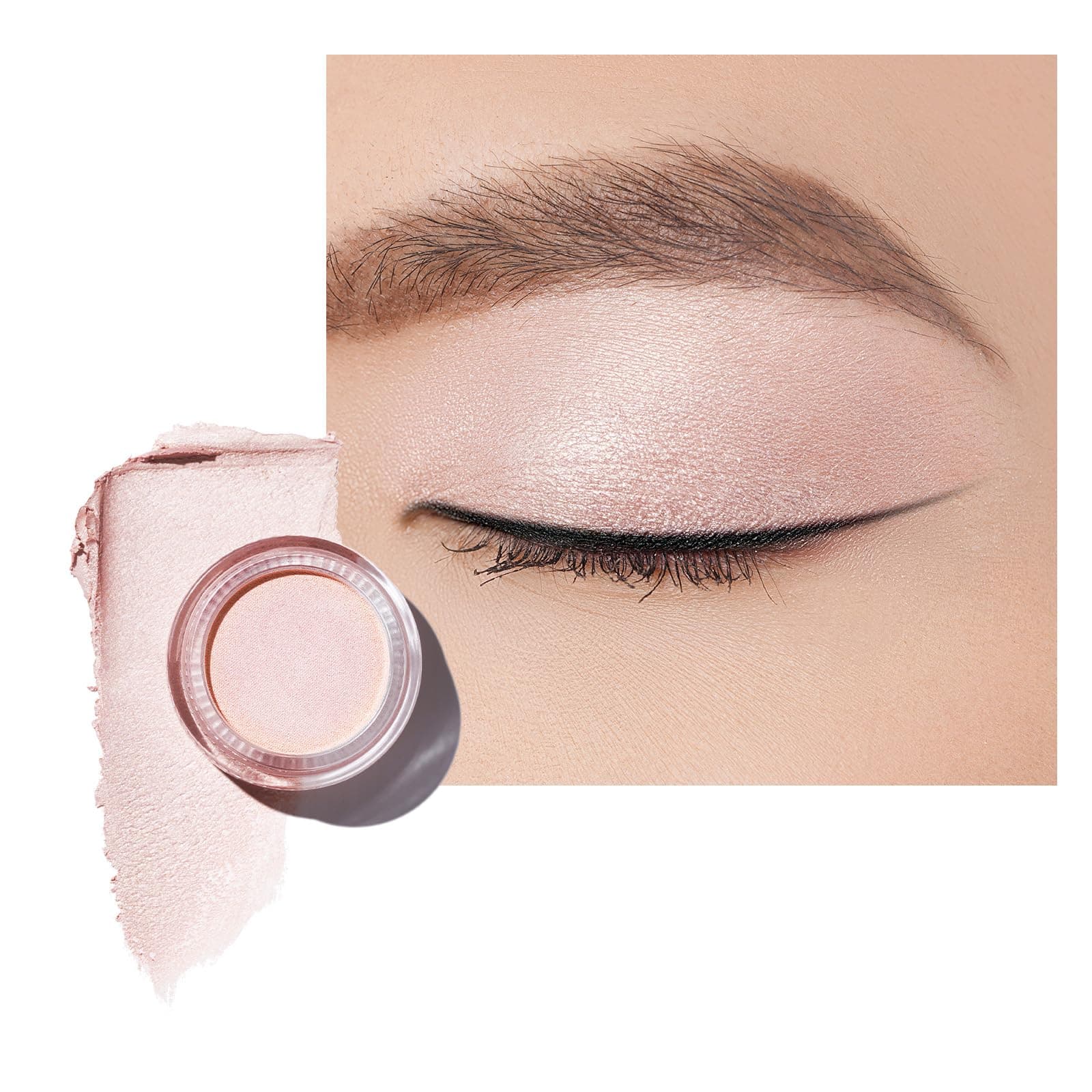 Shimmer Cream Eyeshadow also for Highlighter Blendable Eye Shadow Waterproof&Long Lasting with Moisturizing Formula Soft Shimmer Eye Make-up,Vegan & Cruelty-Free,6g P06