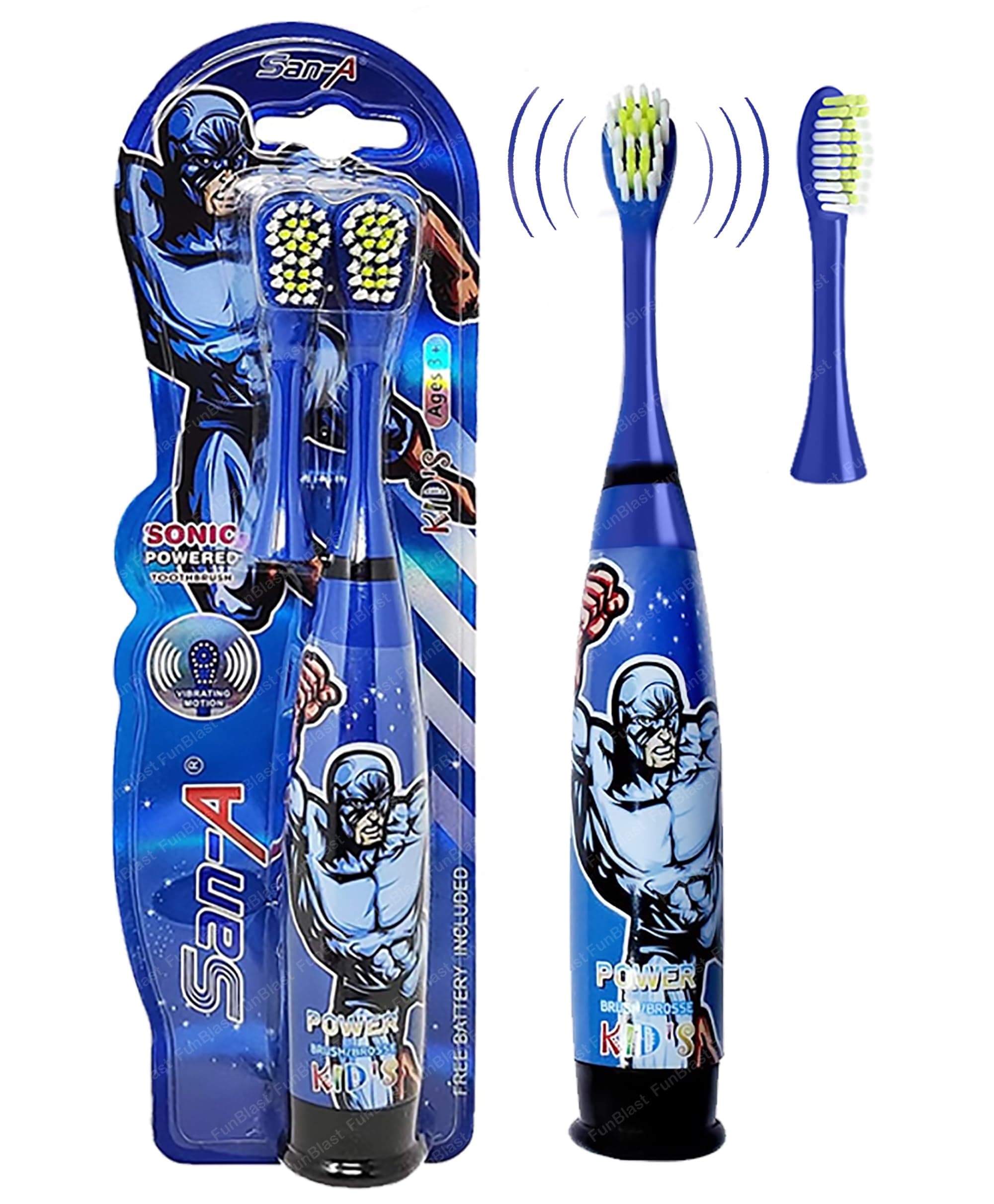 FunBlast Cartoon Electric Toothbrushes for Kids