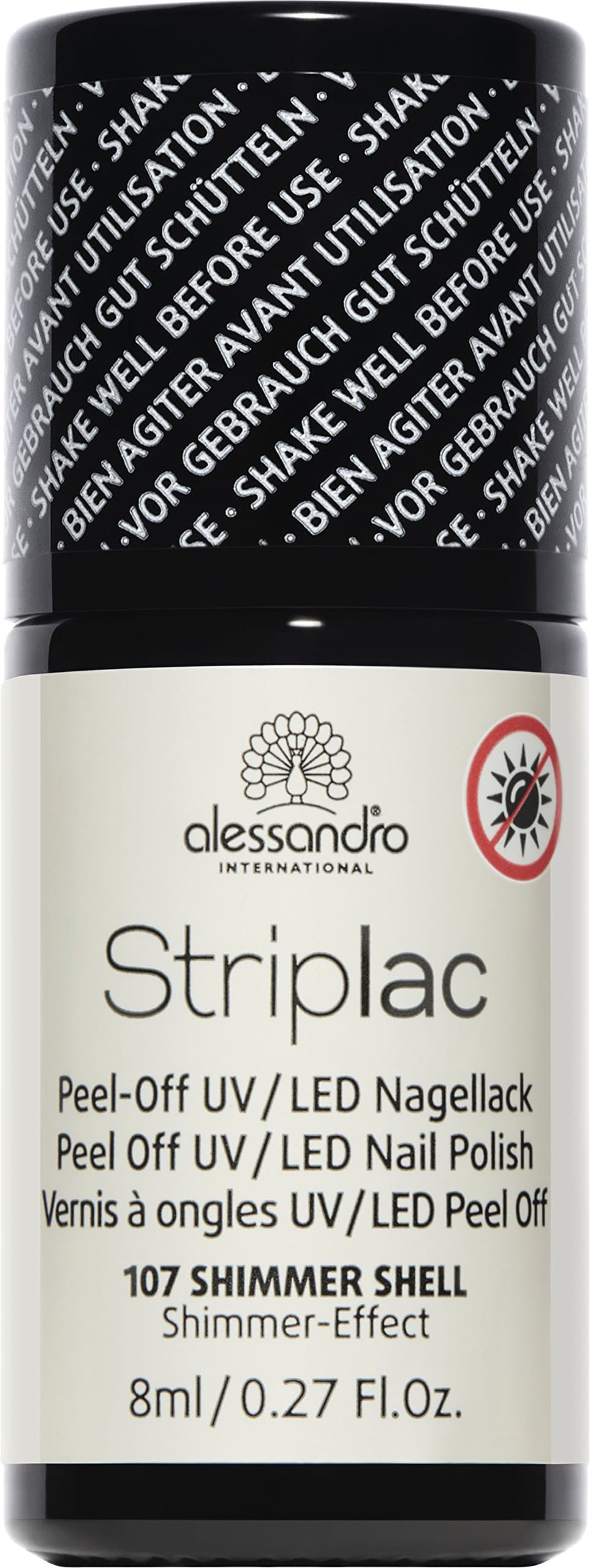 alessandro Striplac, UV/LED Nail Polish 07 shimmer shell, – 8 ml