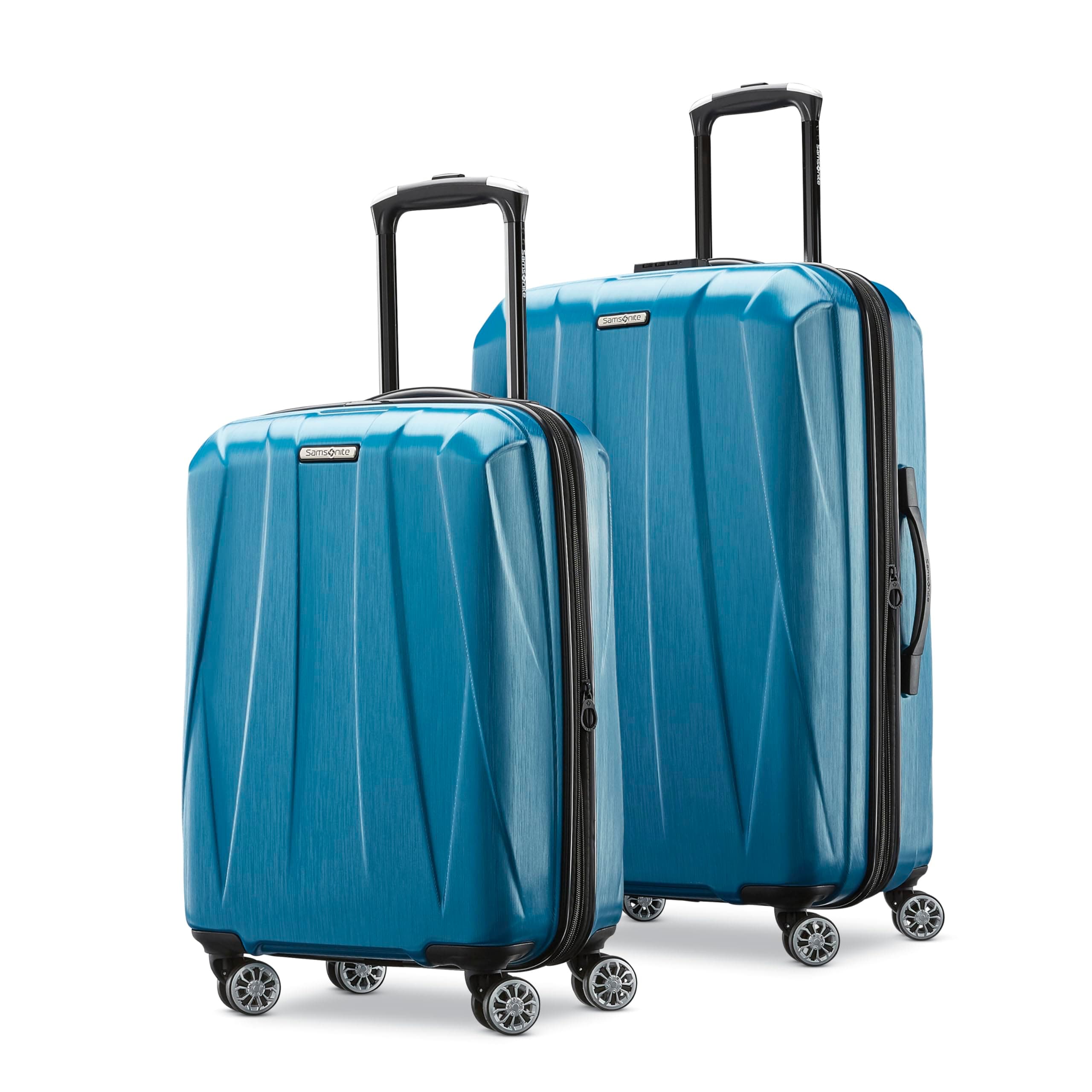 Centric 2 Hardside Expandable Luggage with Spinner Wheels, Caribbean Blue, 2-Piece Set (20/24)