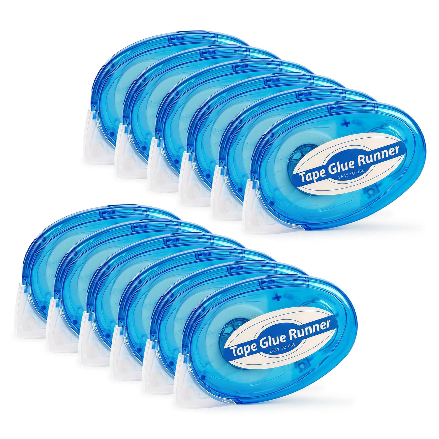 12 Pack Scrapbook Tape, 26 Ft x 0.31 in Double Sided Tape Roller, Permanent Adhesive Tape Dispenser Runner, Photo-Safe Glue Tape Roller for Scrapbooking, Crafts and Arts Projects, Smooth & Clean